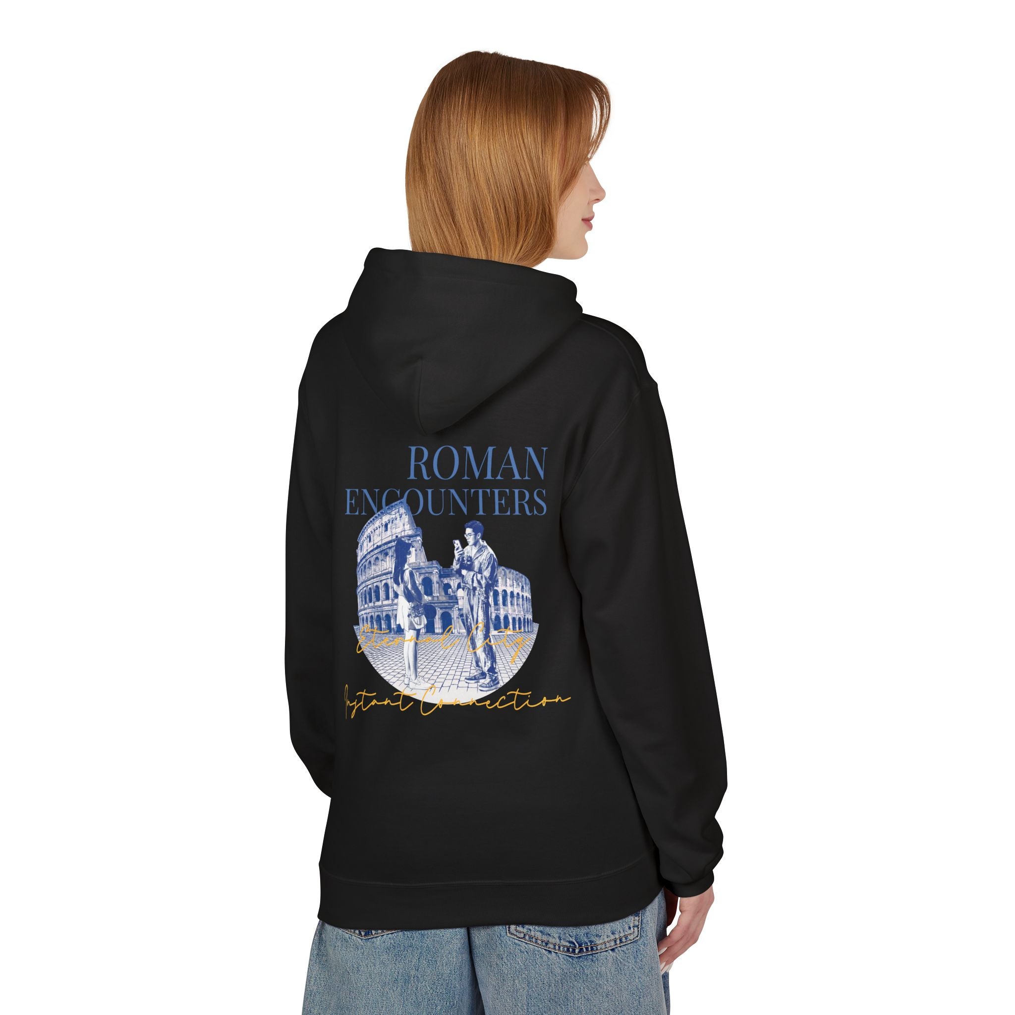 Roman Encounters Hoodie | Colosseum Travel Landmark Sweatshirt