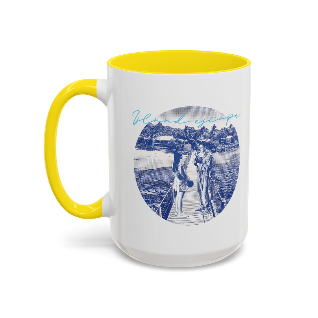 Island Escape Travel Mug - Tropical Beach Coffee Cup for Travelers