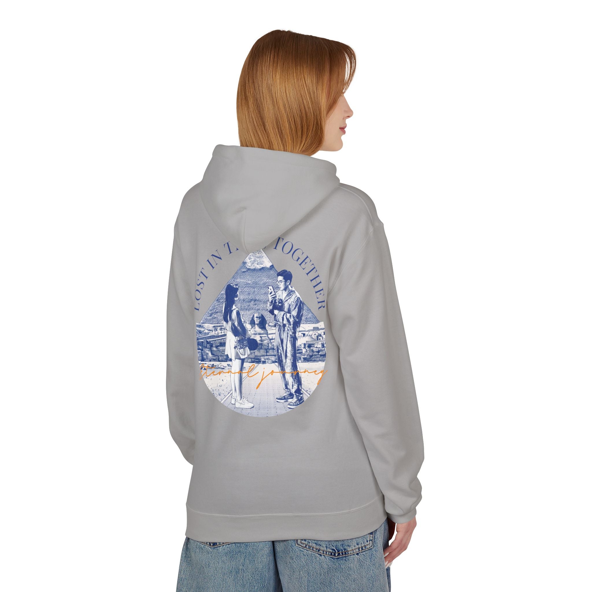 Vintage Travel Hoodie | Couple Landmark Graphic Sweatshirt