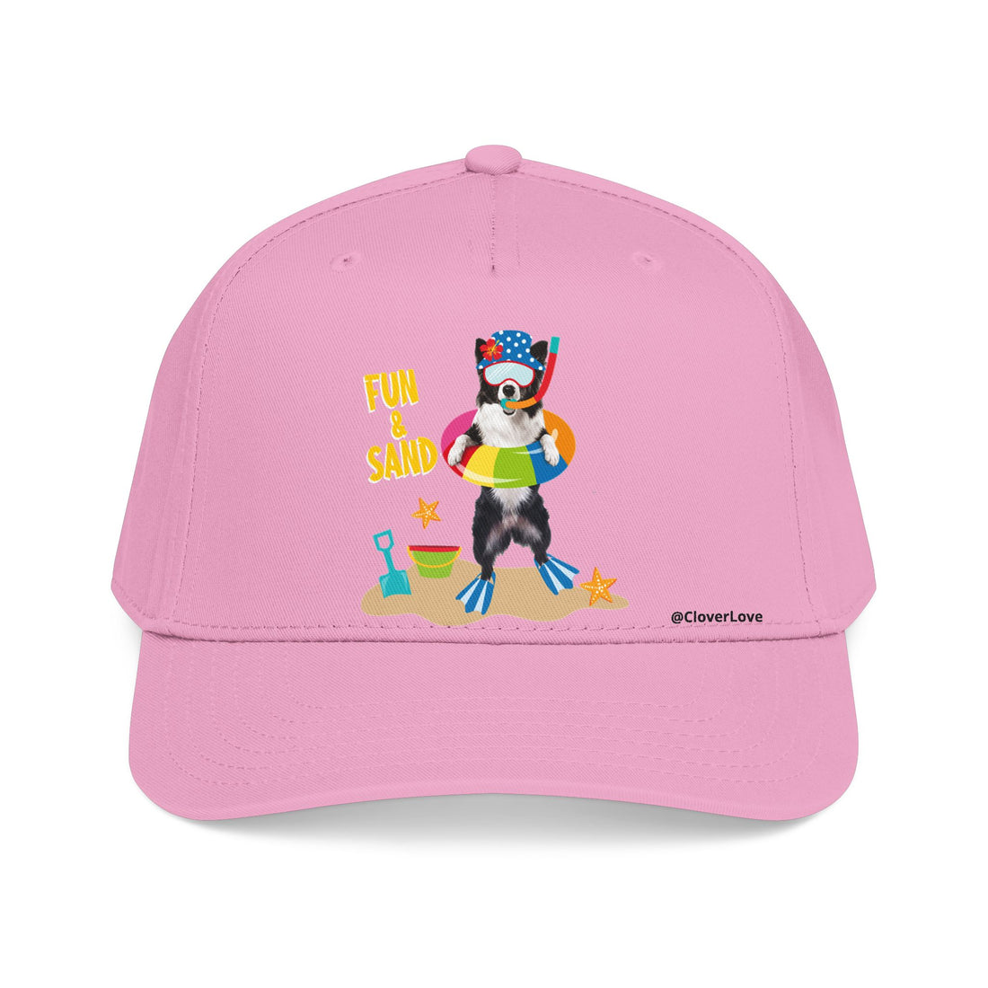 Custom Summer Beach Dog Hat, Fun & Sand Pet Baseball Cap, Personalized Dog Lover Gift