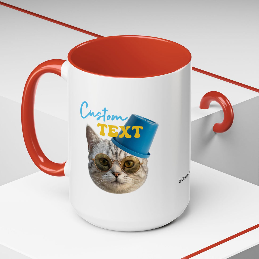 Funny Summer Cat Mug | Personalized Beach Cat Coffee Cup With Custom Text