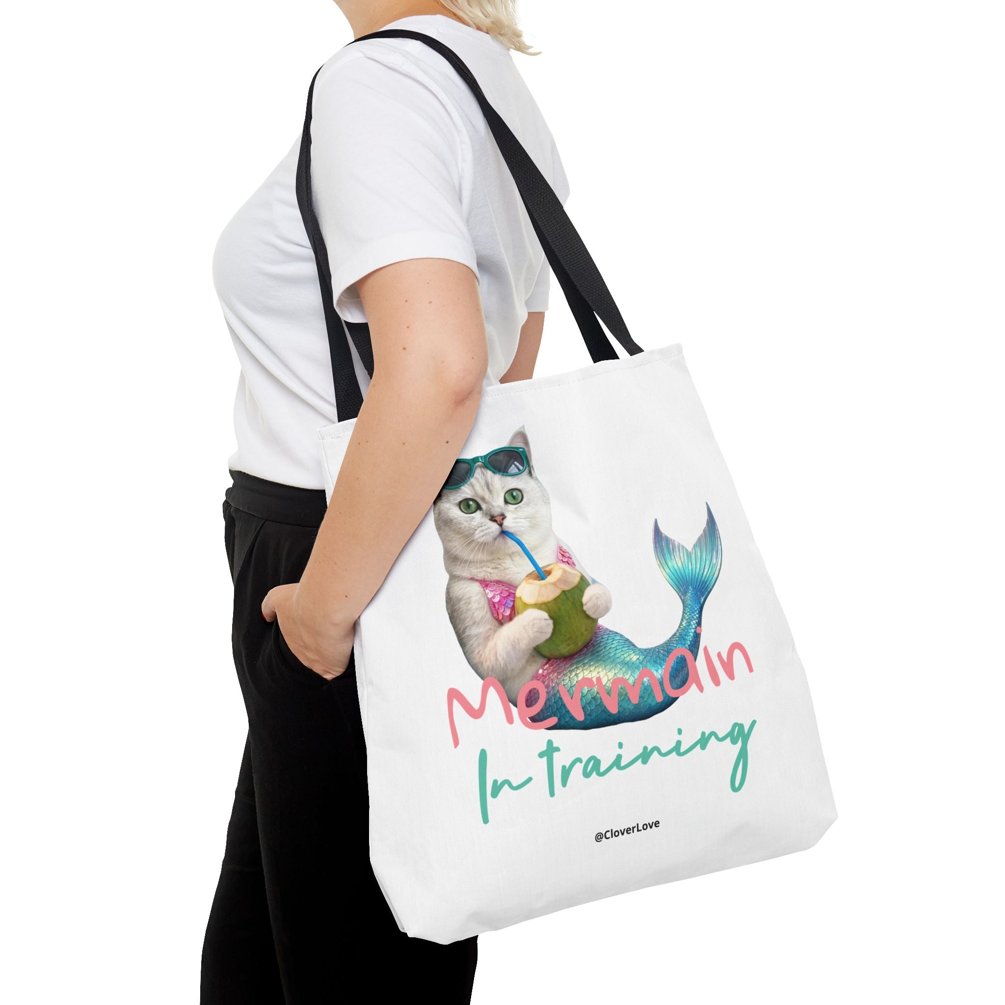 Custom Cat Tote Bag | Personalized Cat Photo Summer Canvas Bag