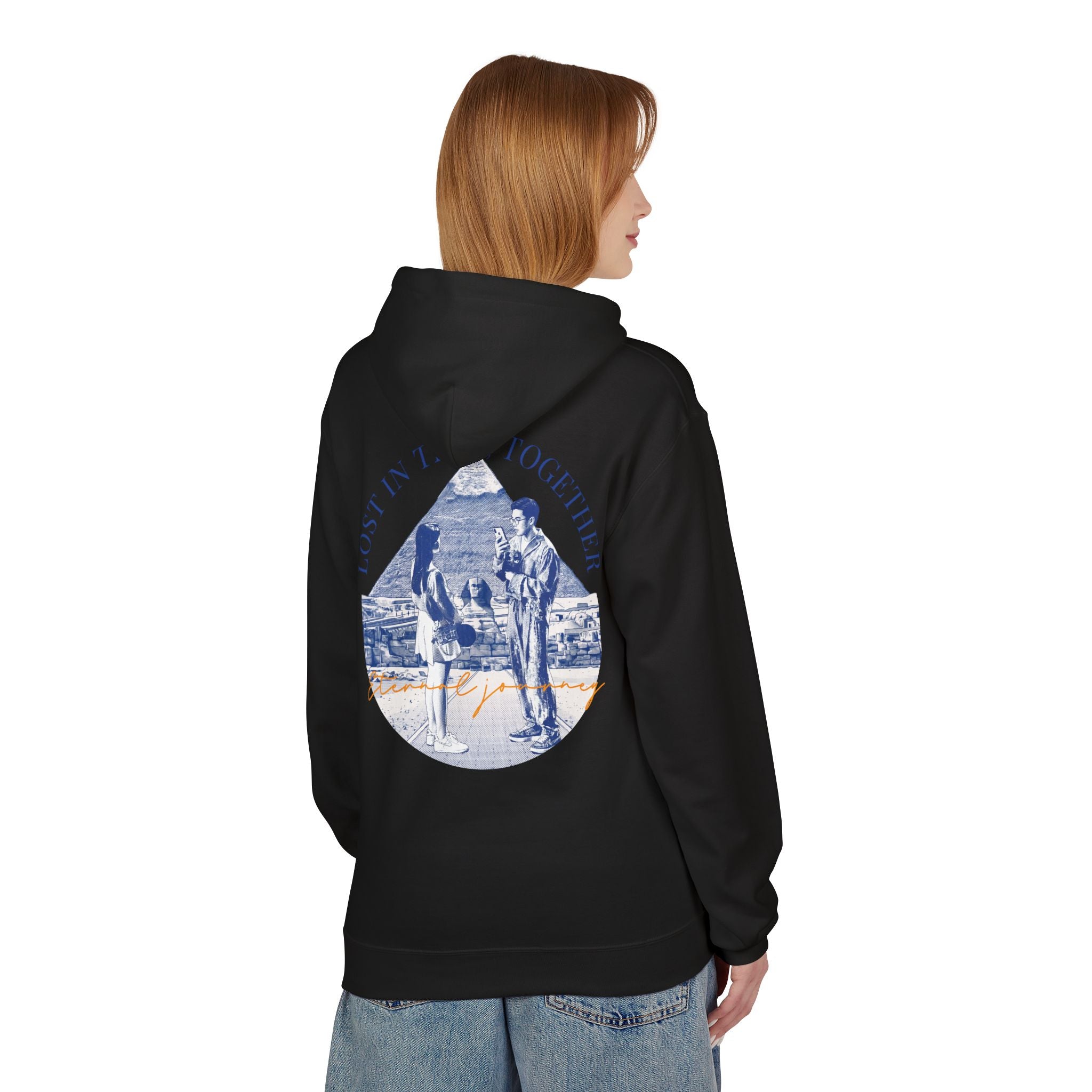 Vintage Travel Hoodie | Couple Landmark Graphic Sweatshirt