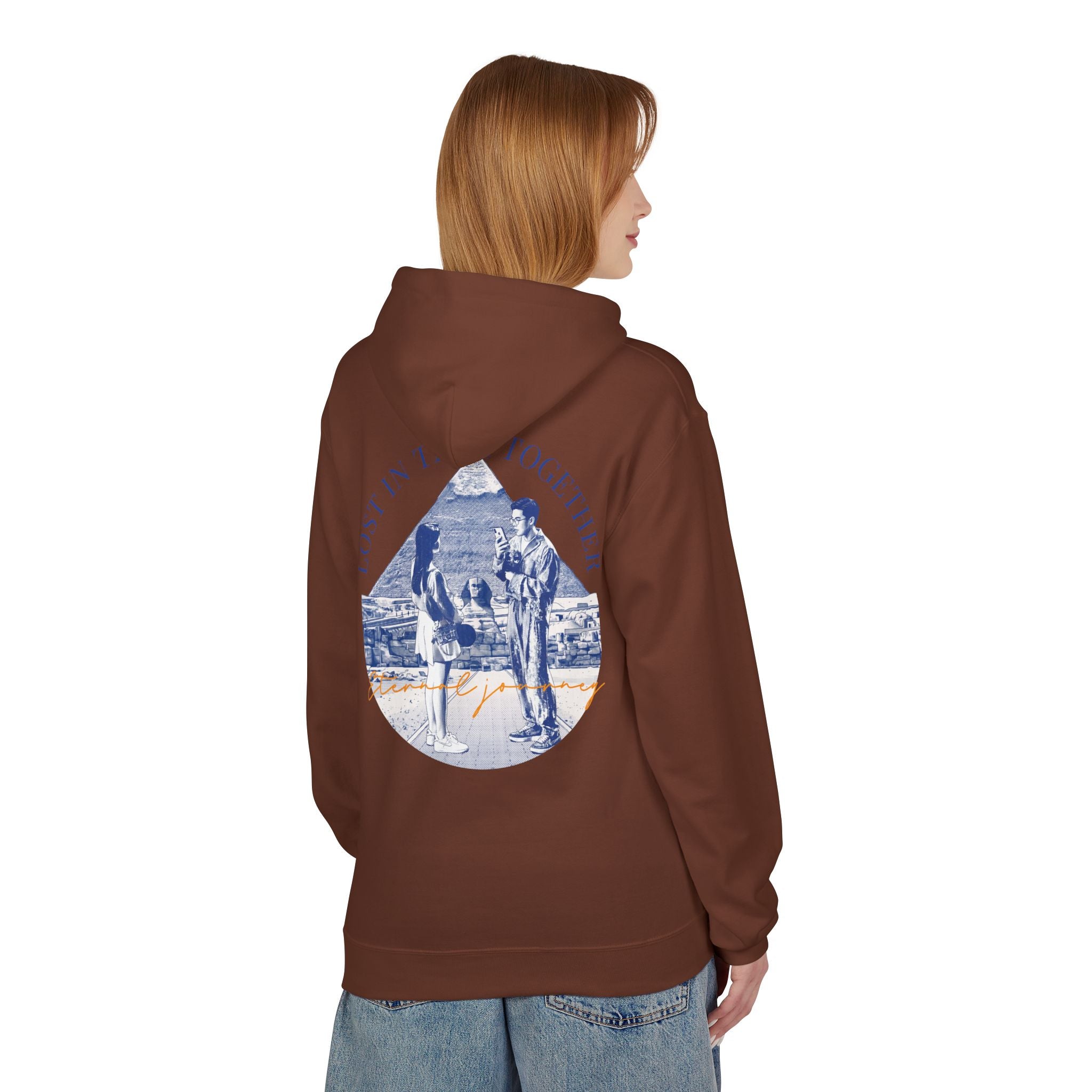 Vintage Travel Hoodie | Couple Landmark Graphic Sweatshirt