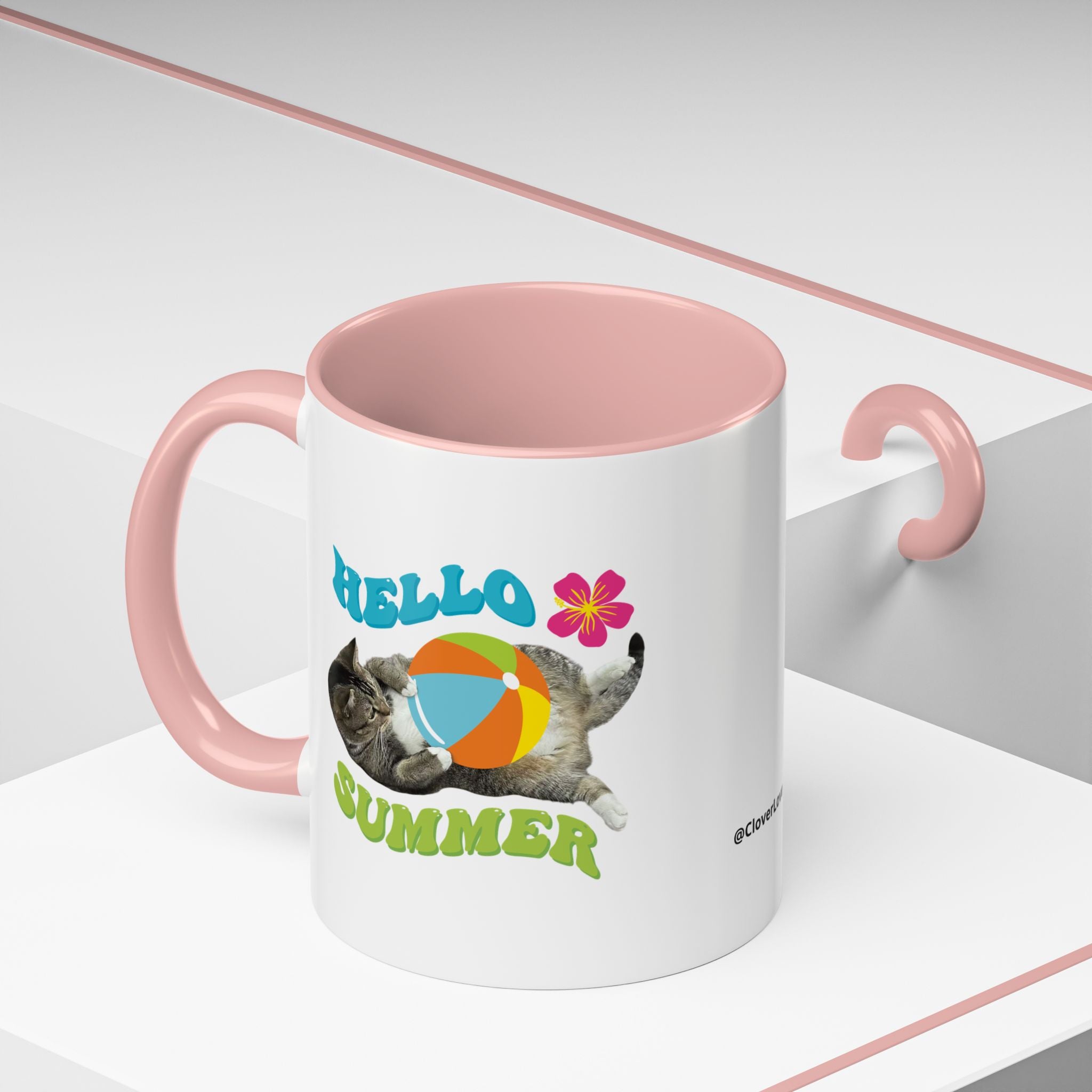 Retro Custom Cat Mug | Personalized Pet Photo Coffee Cup With Custom Text