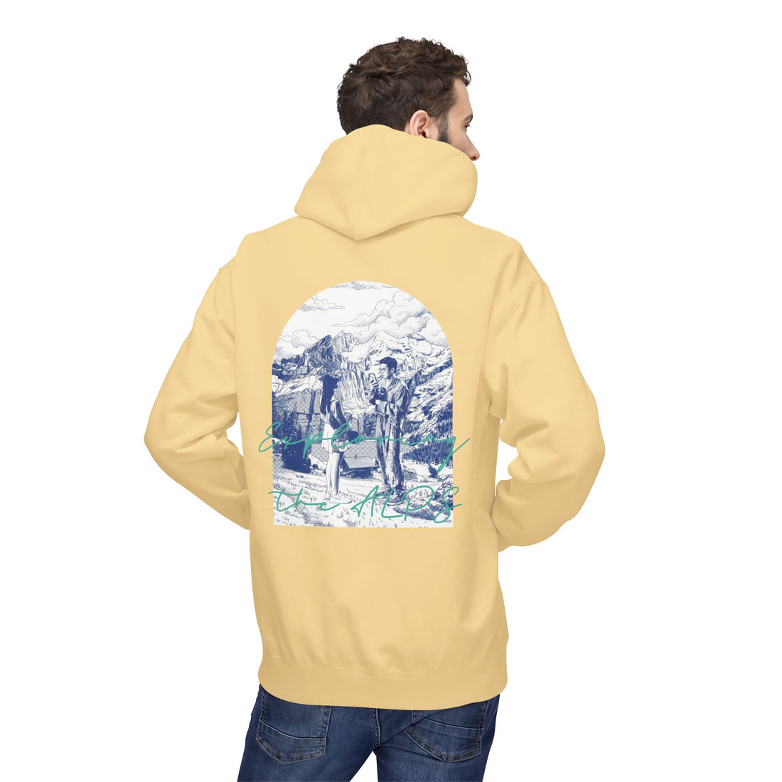 Mountain Travel Hoodie | Adventure Landscape Graphic Pullover
