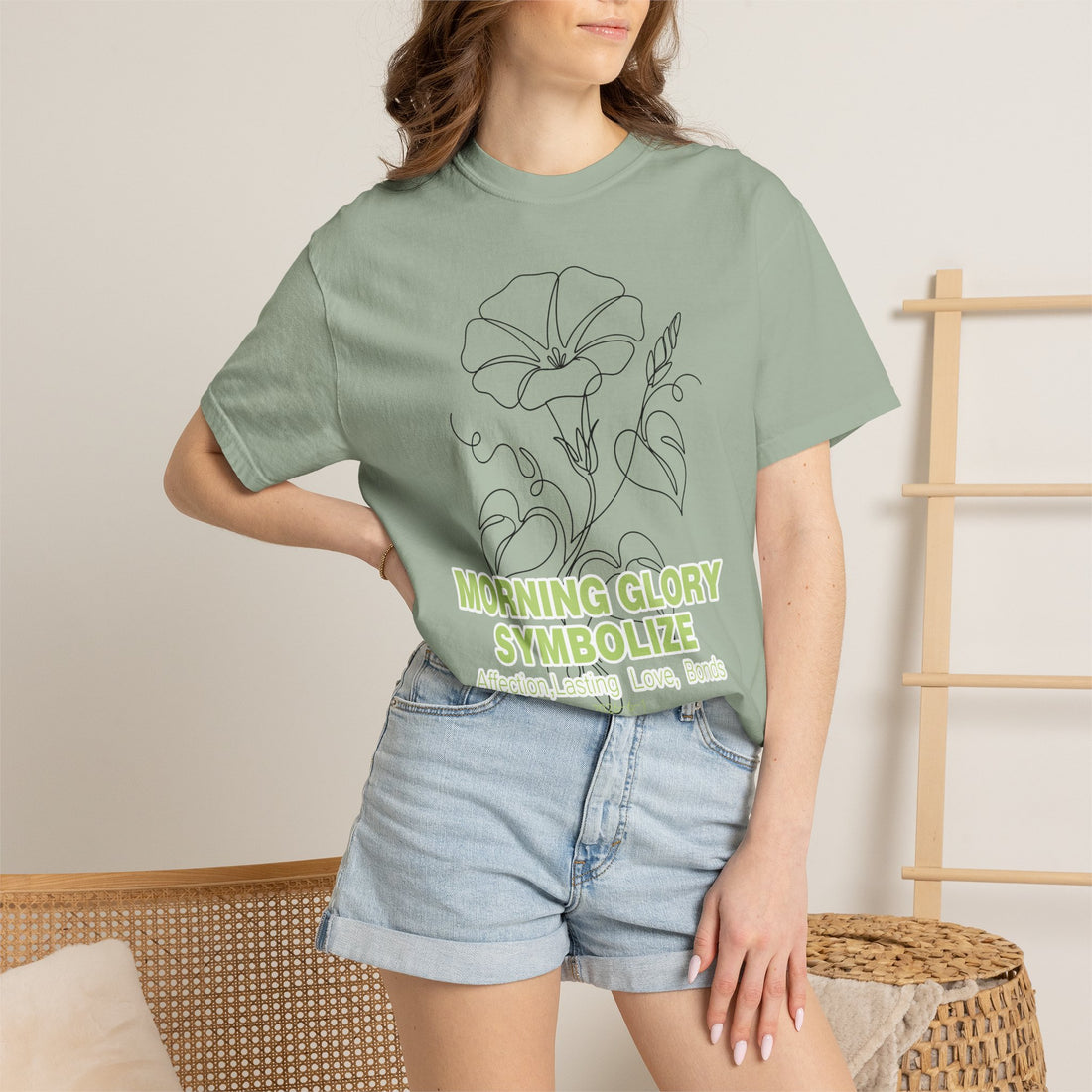 Morning Glory Flower T-Shirt - Botanical Graphic Shirt for Flower Lovers