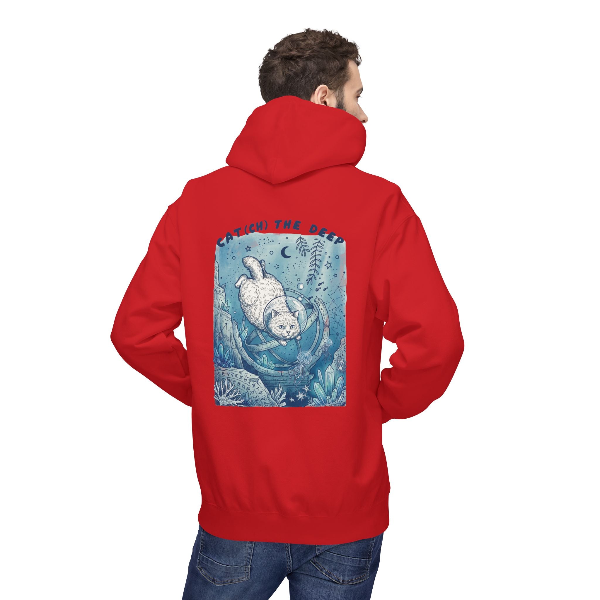 Cat Deep Sea Adventure Hoodie | Vintage Ocean Explorer Graphic Sweatshirt