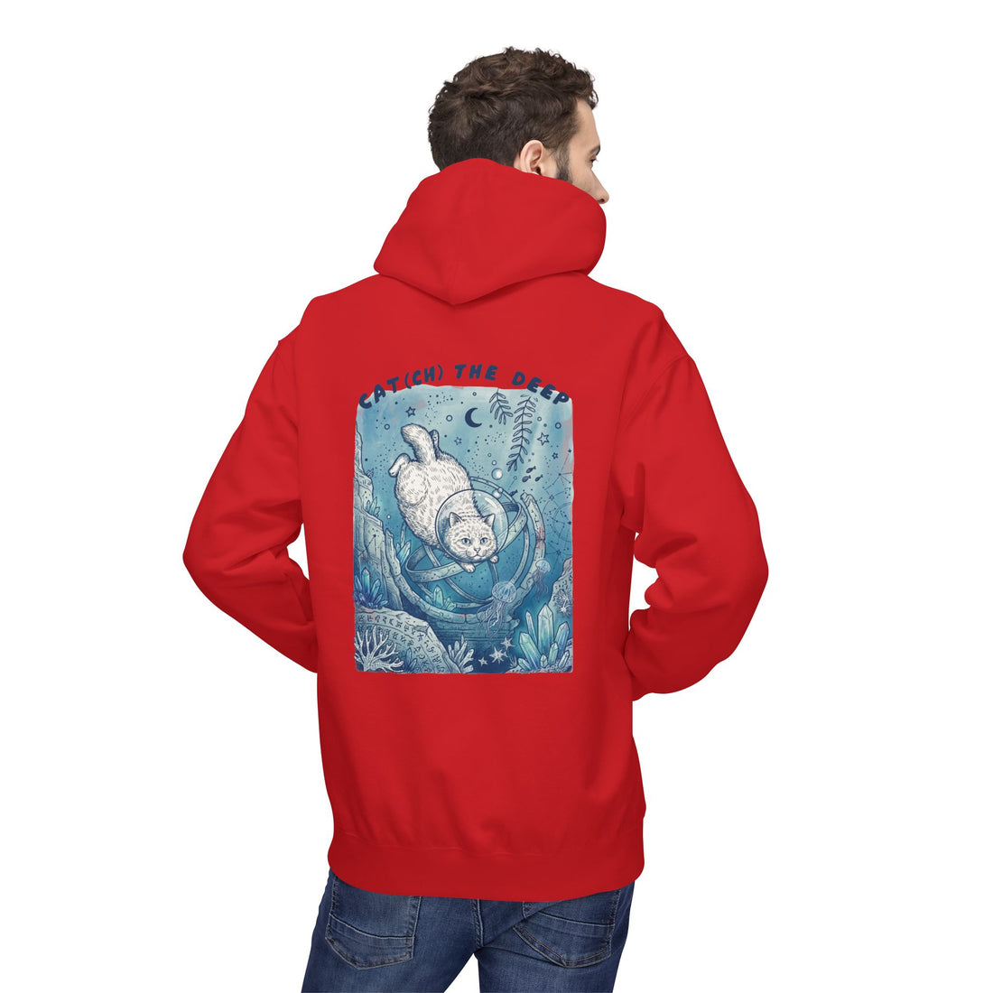 Cat Deep Sea Adventure Hoodie | Vintage Ocean Explorer Graphic Sweatshirt