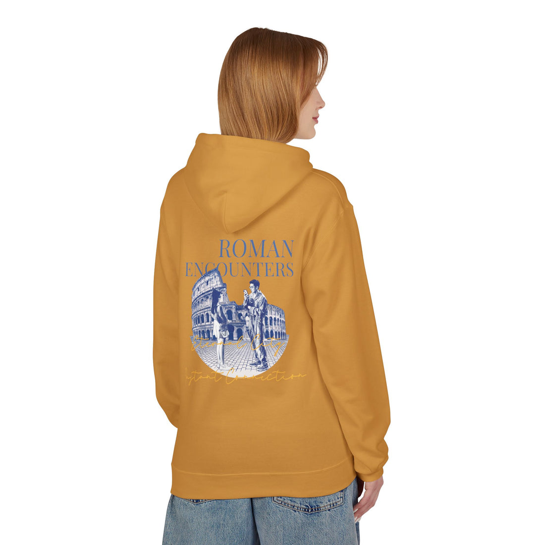 Roman Encounters Hoodie | Colosseum Travel Landmark Sweatshirt