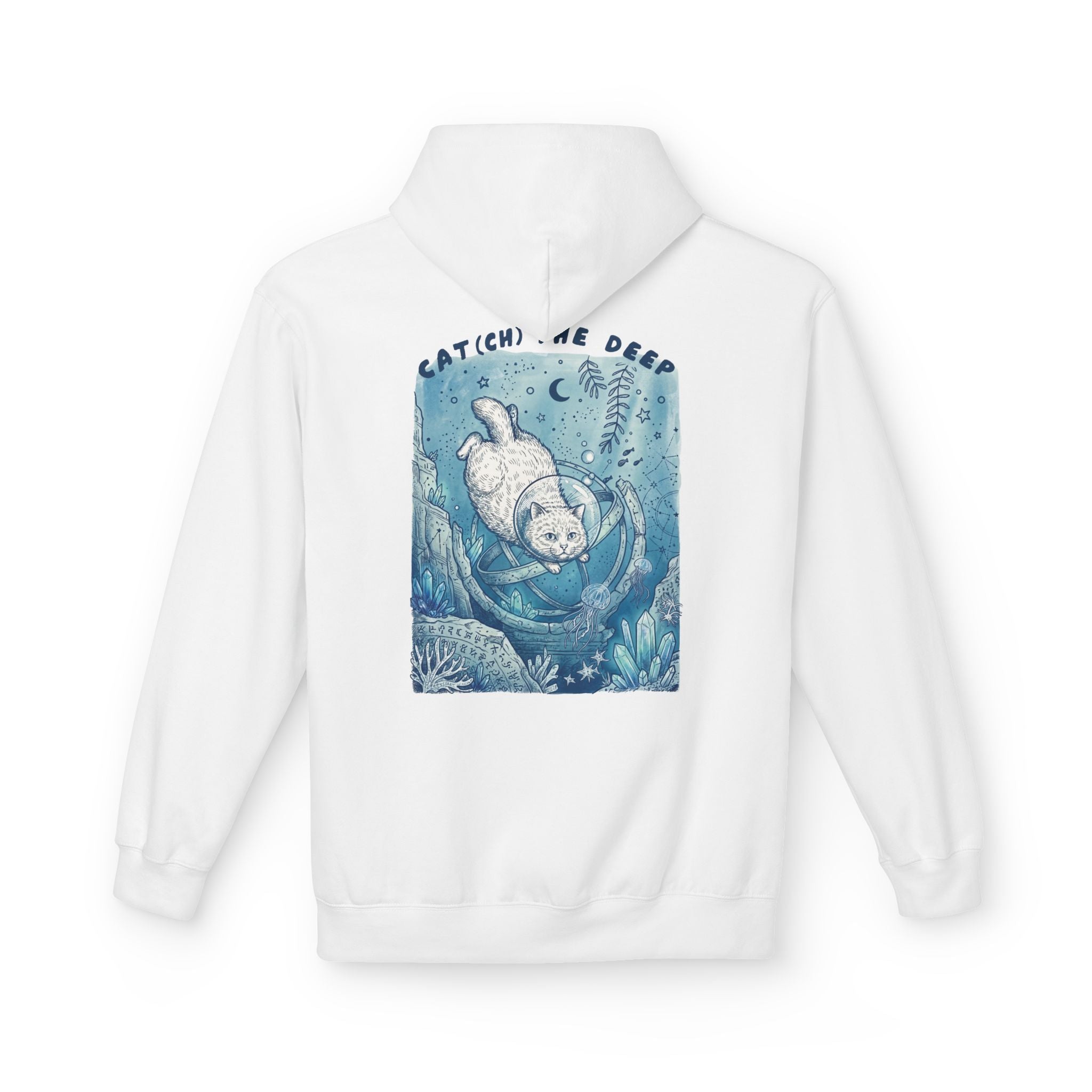 Cat Deep Sea Adventure Hoodie | Vintage Ocean Explorer Graphic Sweatshirt