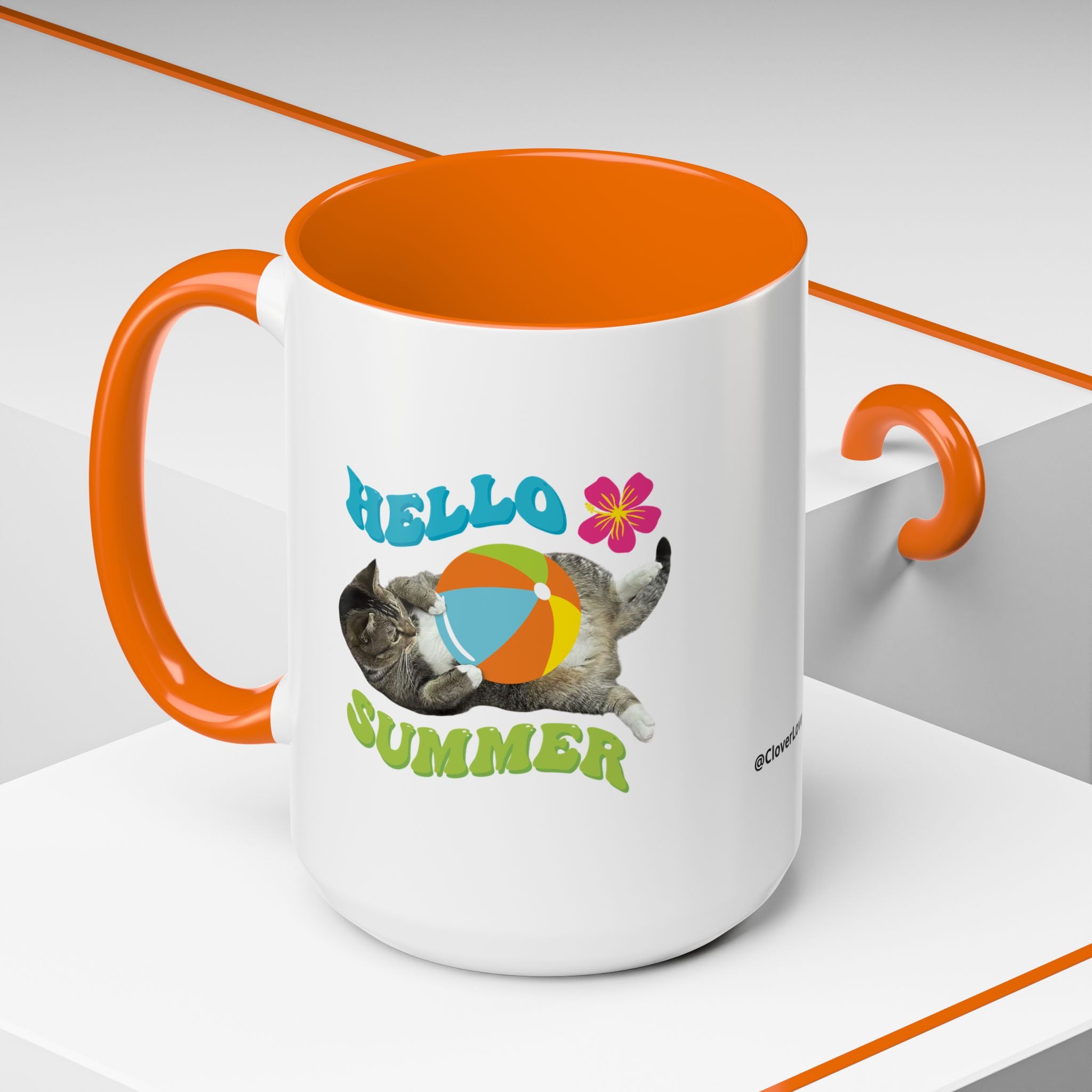 Retro Custom Cat Mug | Personalized Pet Photo Coffee Cup With Custom Text