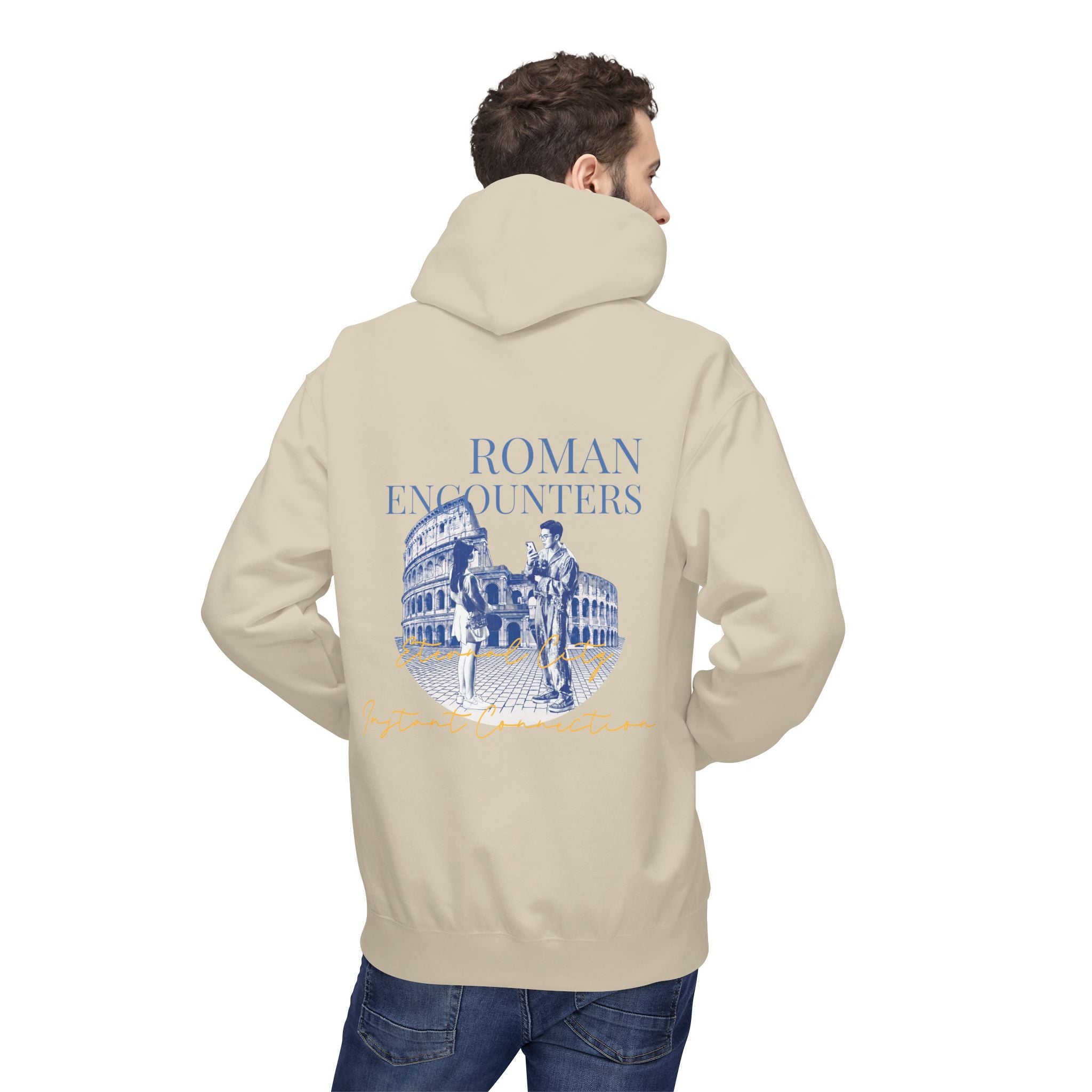 Roman Encounters Hoodie | Colosseum Travel Landmark Sweatshirt