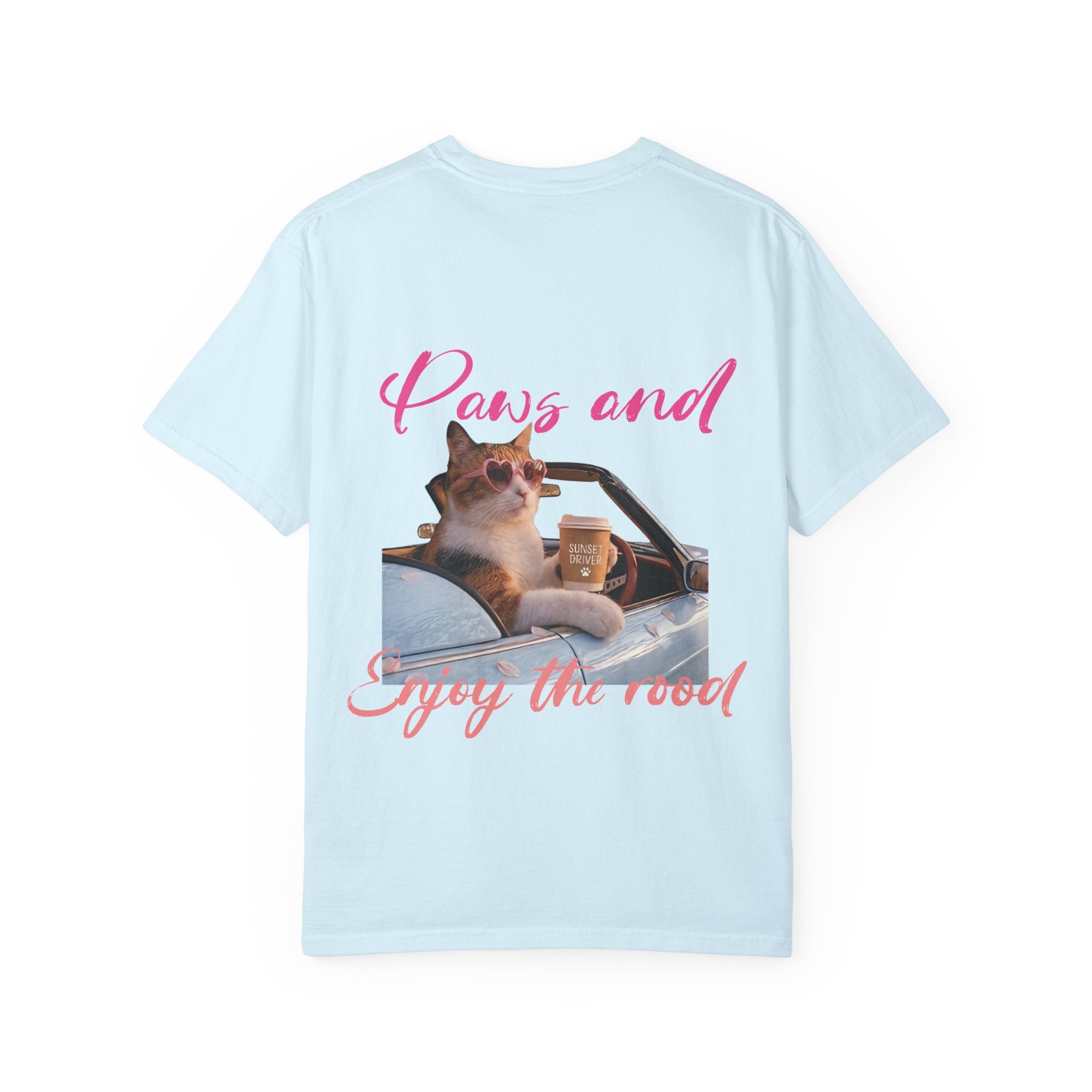 Custom Pet Travel T-Shirt - Summer Road Trip Tee for Cat Lovers