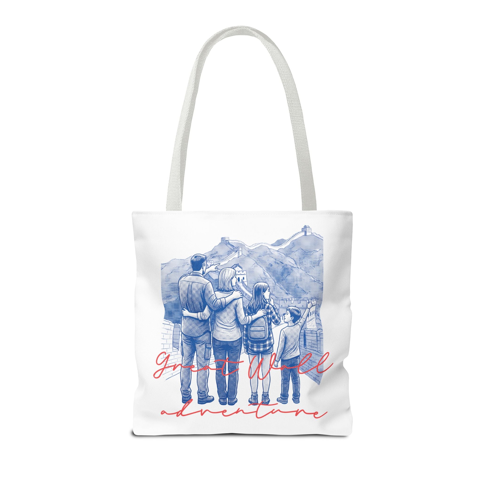 Great Wall of China Tote Bag, Family Travel Souvenir Bag, Landmark Canvas Tote