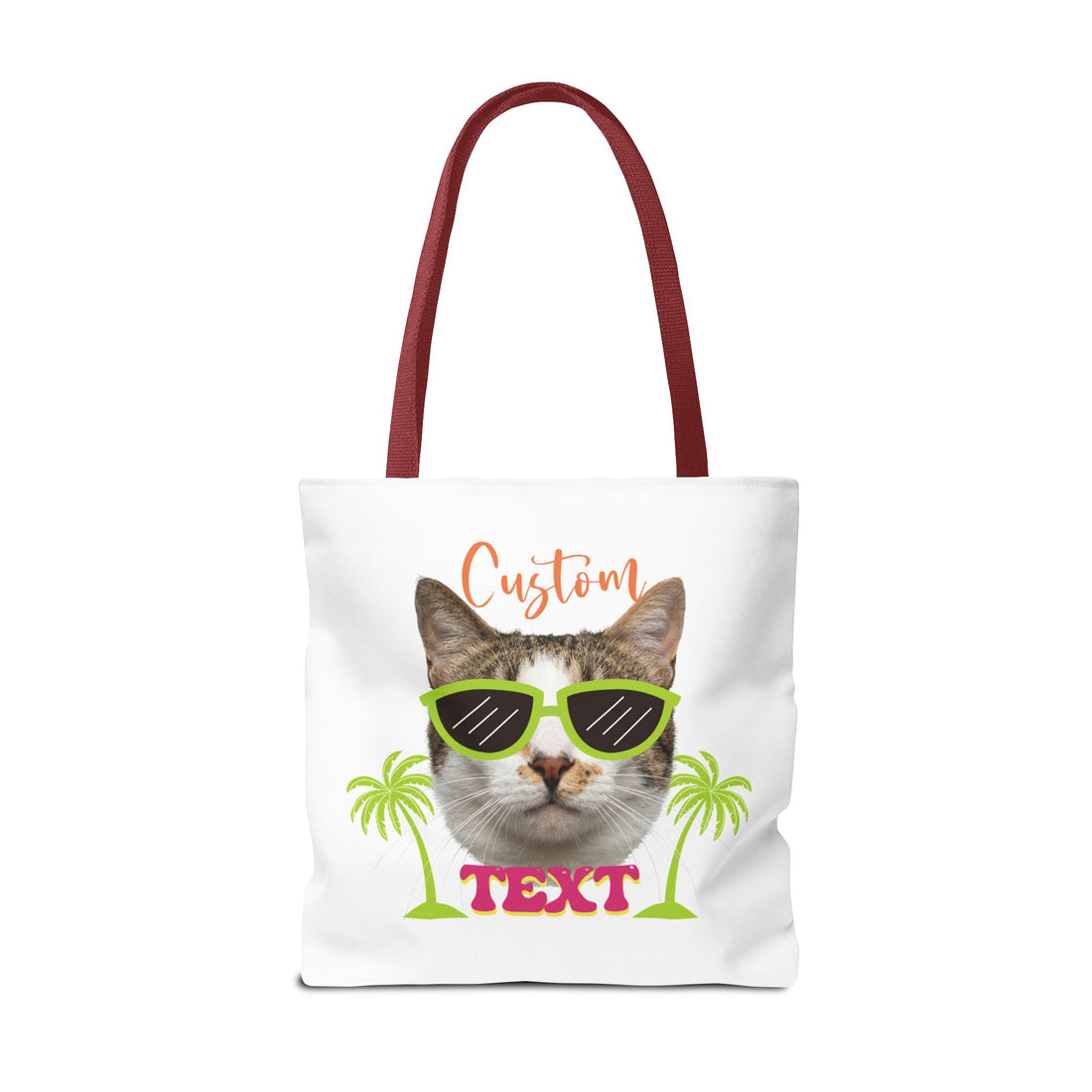 Custom Cat Tote Bag | Personalized Pet Photo Summer Bag