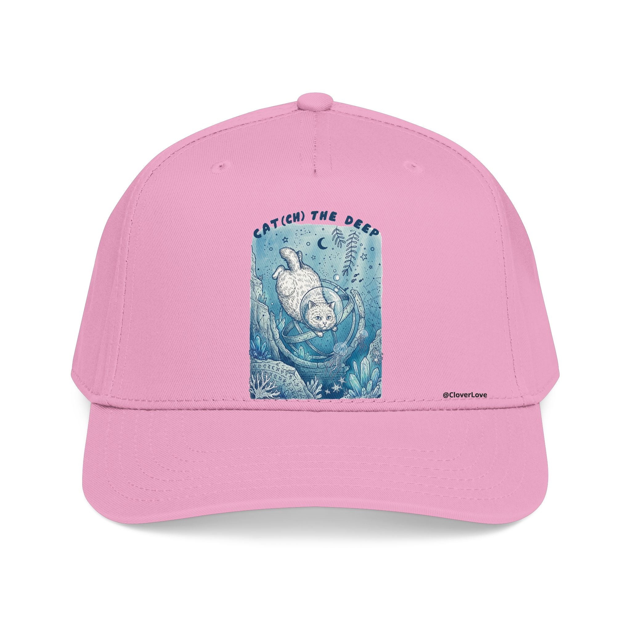 Deep Sea Cat Hat - Underwater Adventure Baseball Cap, Ocean Explorer Gift, Cat Lover Hat