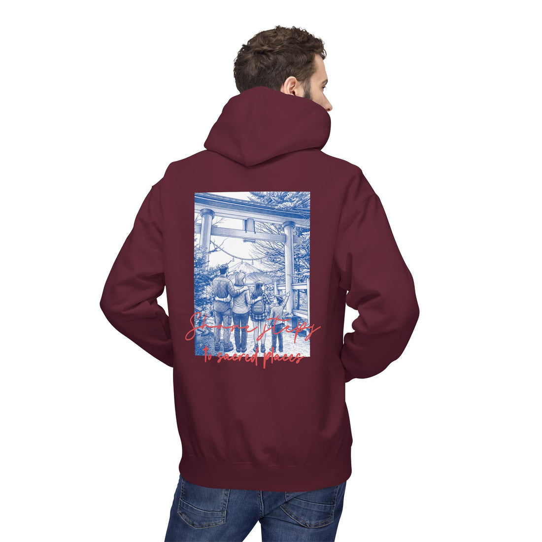 Sacred Places Hoodie | Vintage Travel Landmark Sweatshirt