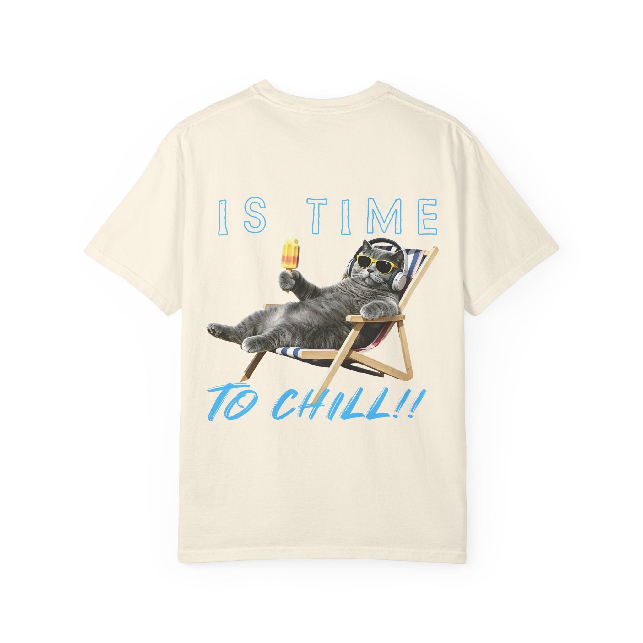 Custom Cat Summer T-Shirt - Funny Chill Cat Tee, Cat Lover Gift