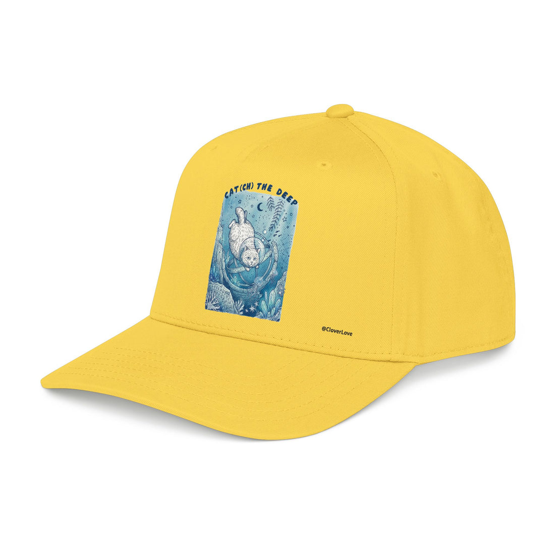 Deep Sea Cat Hat - Underwater Adventure Baseball Cap, Ocean Explorer Gift, Cat Lover Hat