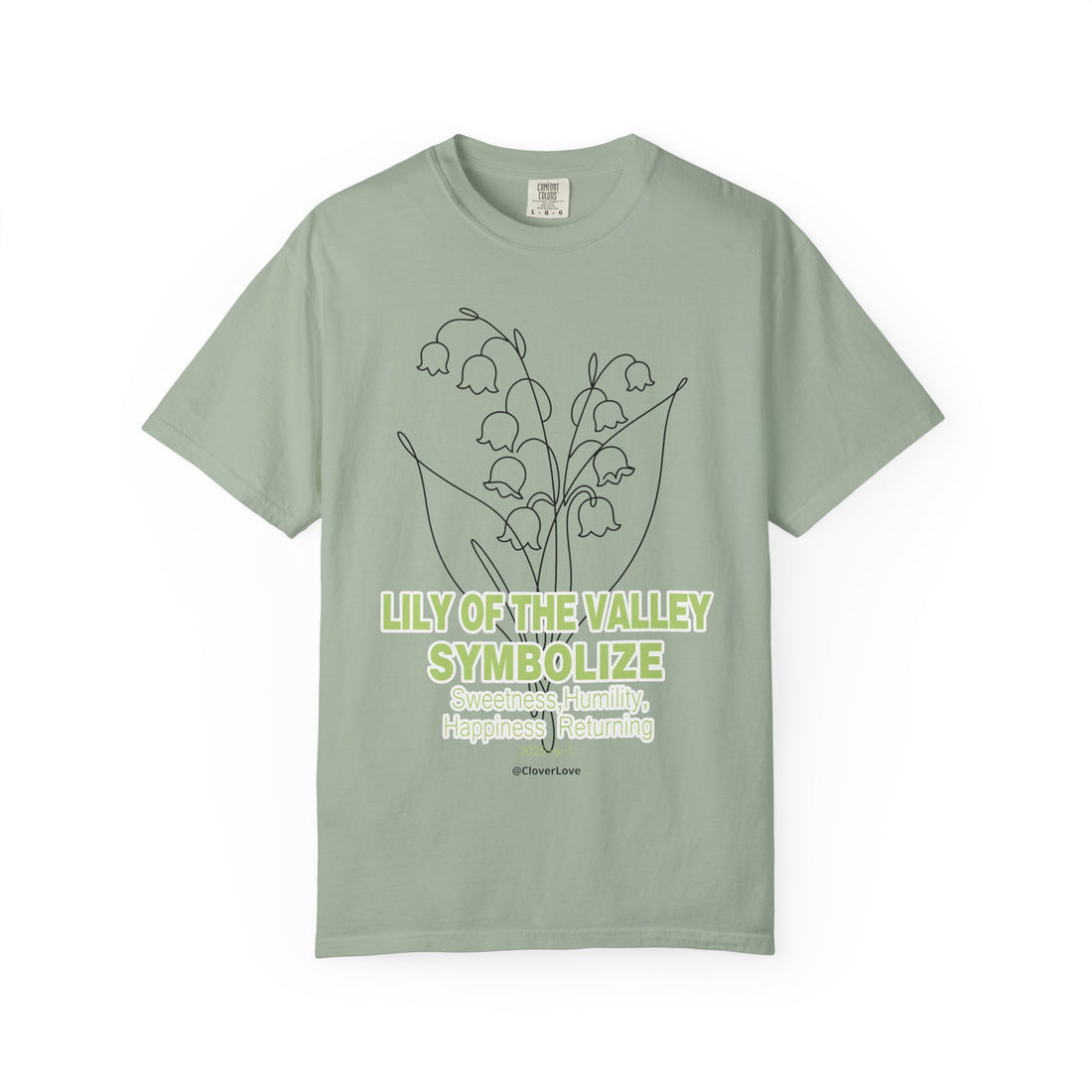 Lily of the Valley Flower T-Shirt - Botanical Graphic Shirt for Flower Lovers