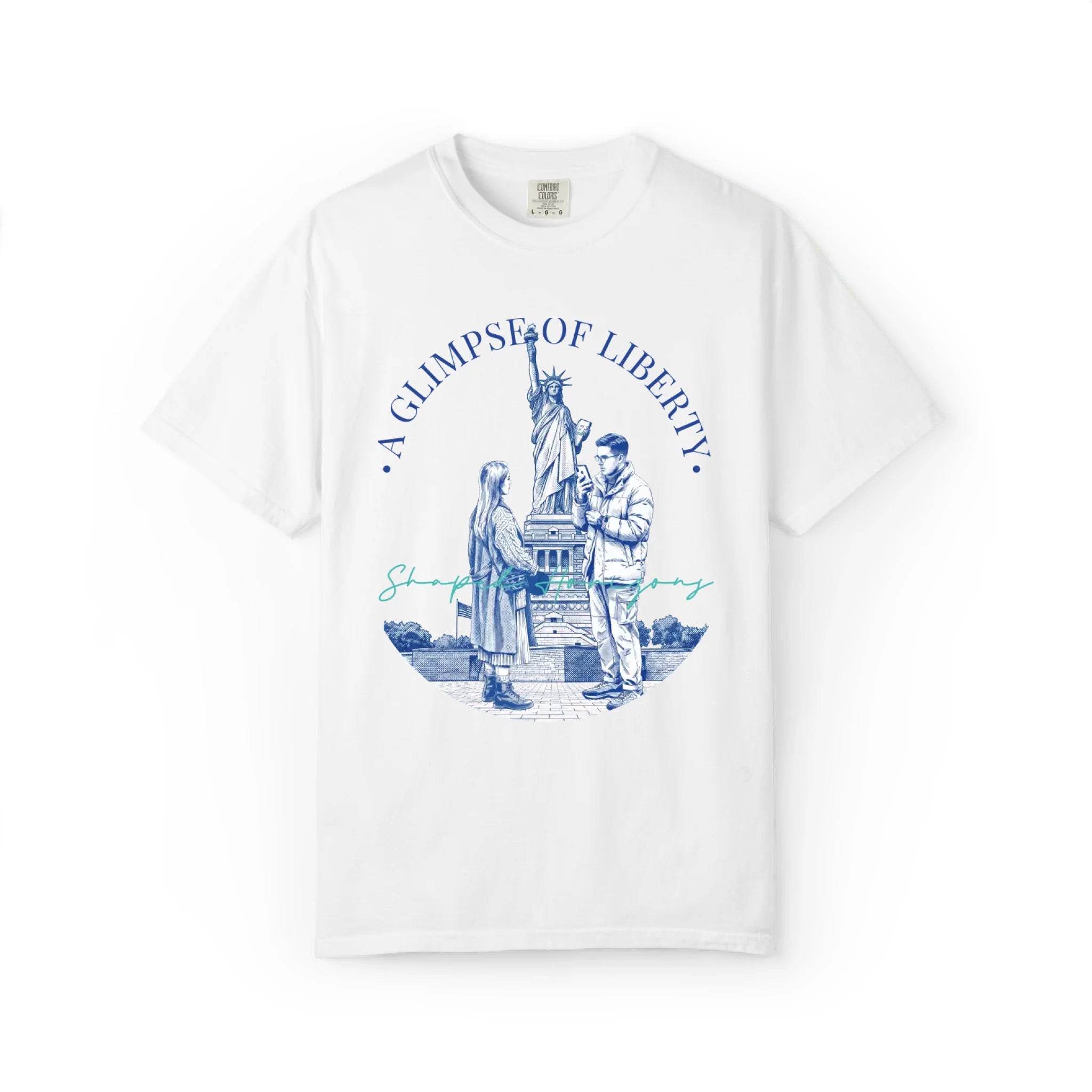 A Glimpse of Liberty NYC Statue Graphic Tee