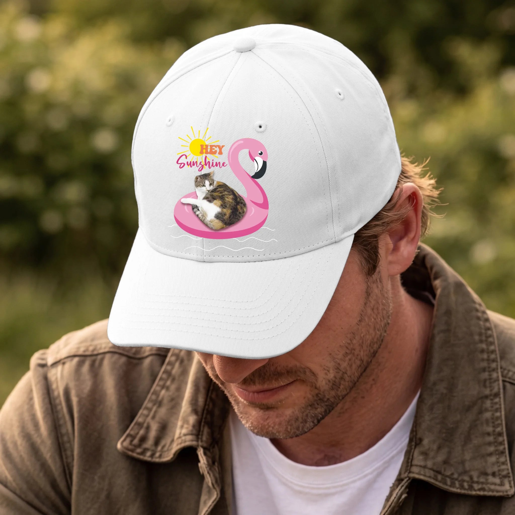 Front, Hat White-D
