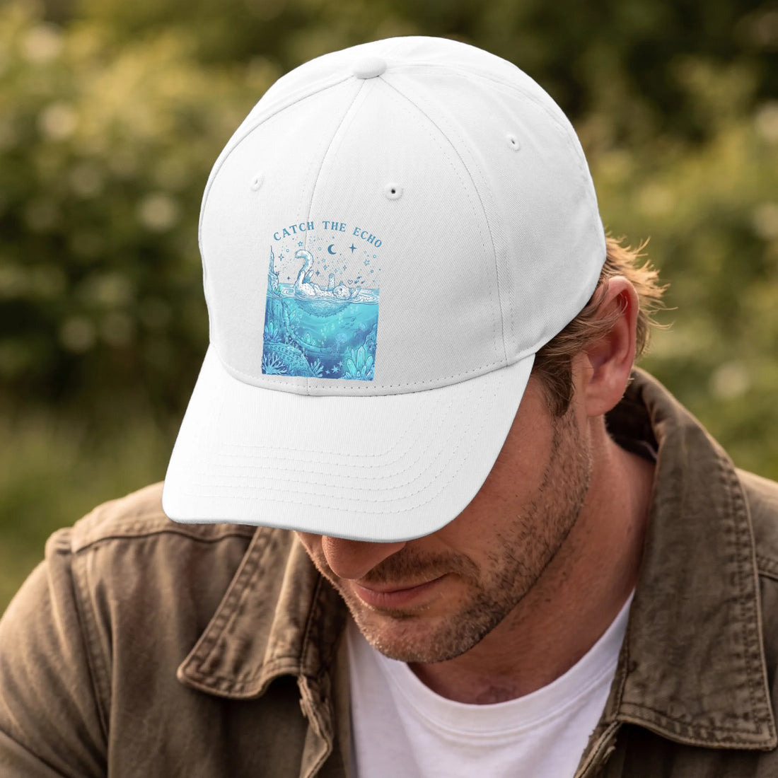 Front, Hat White-D