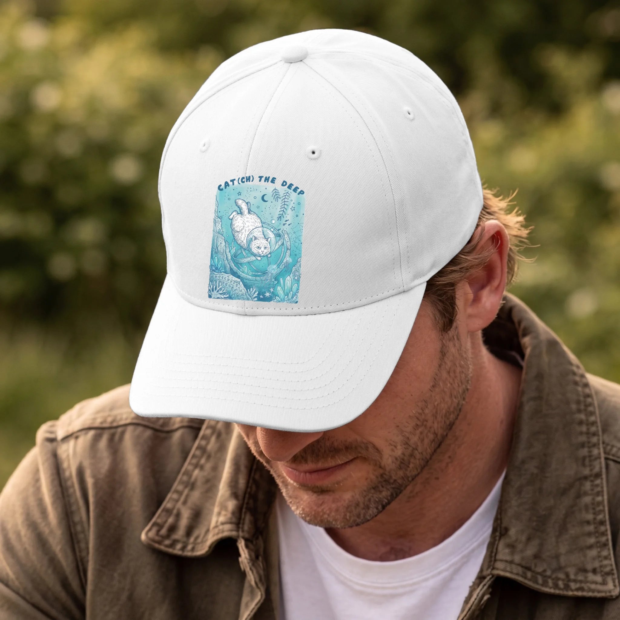 Front, Hat White-D