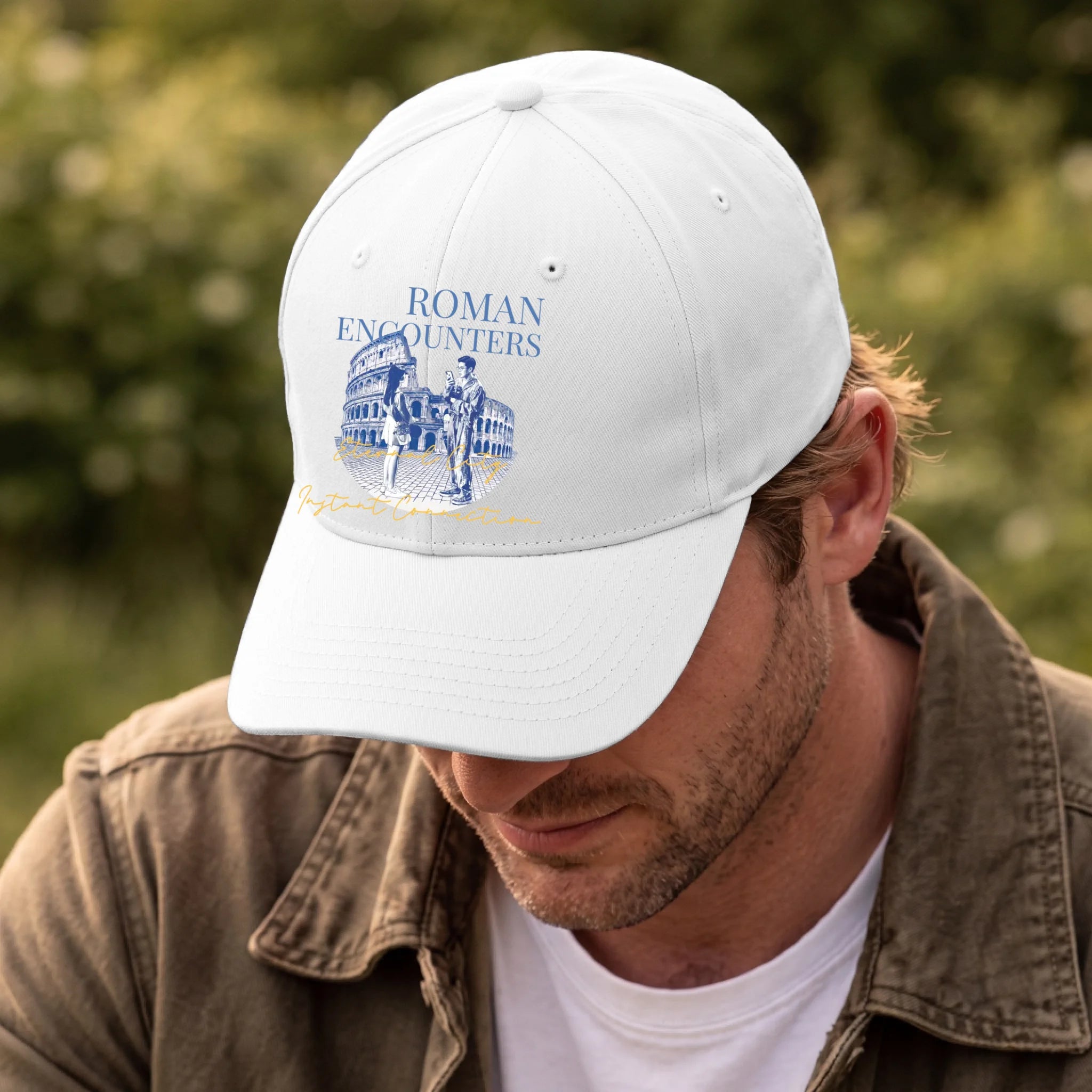 Front, Hat White-D