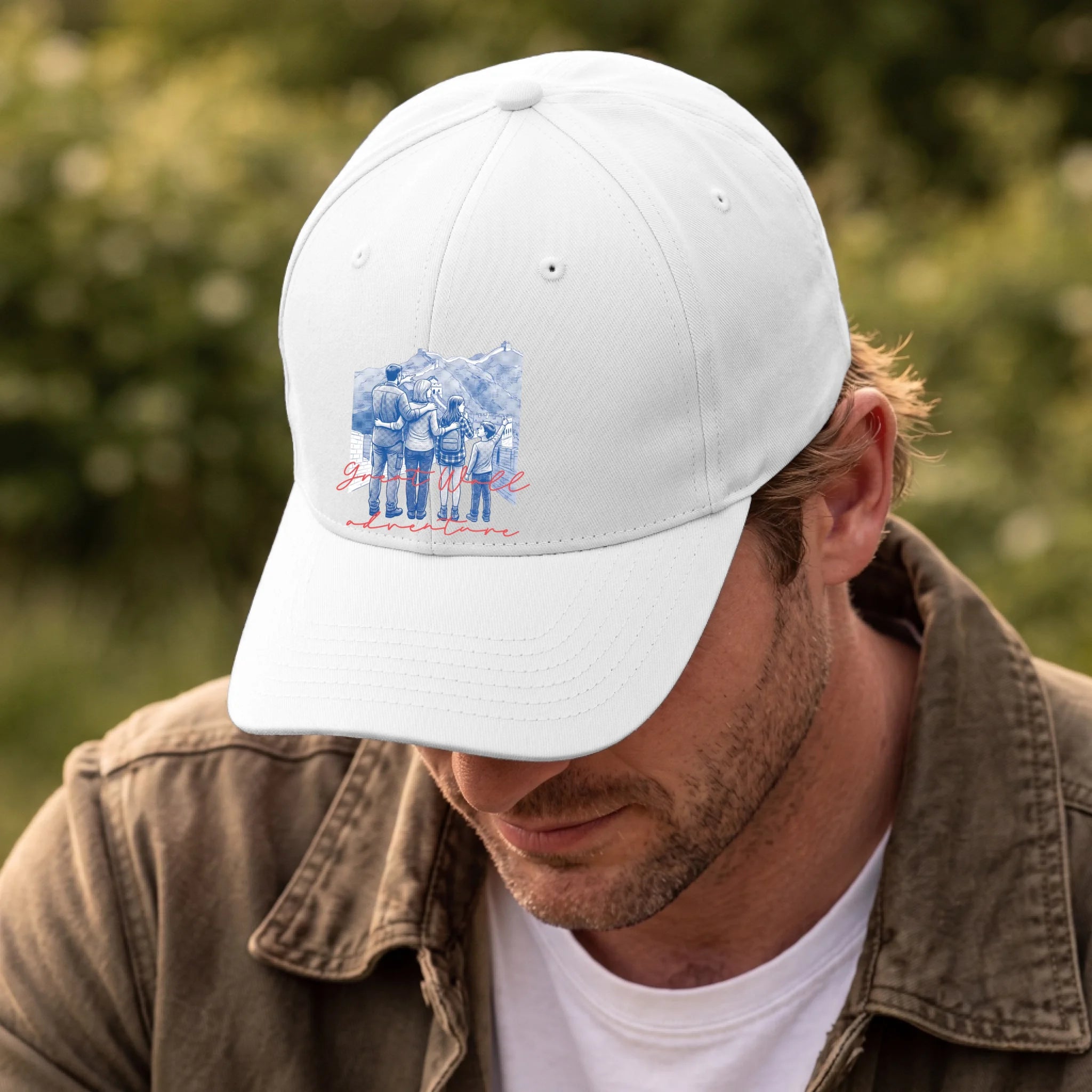 Front, Hat White-D