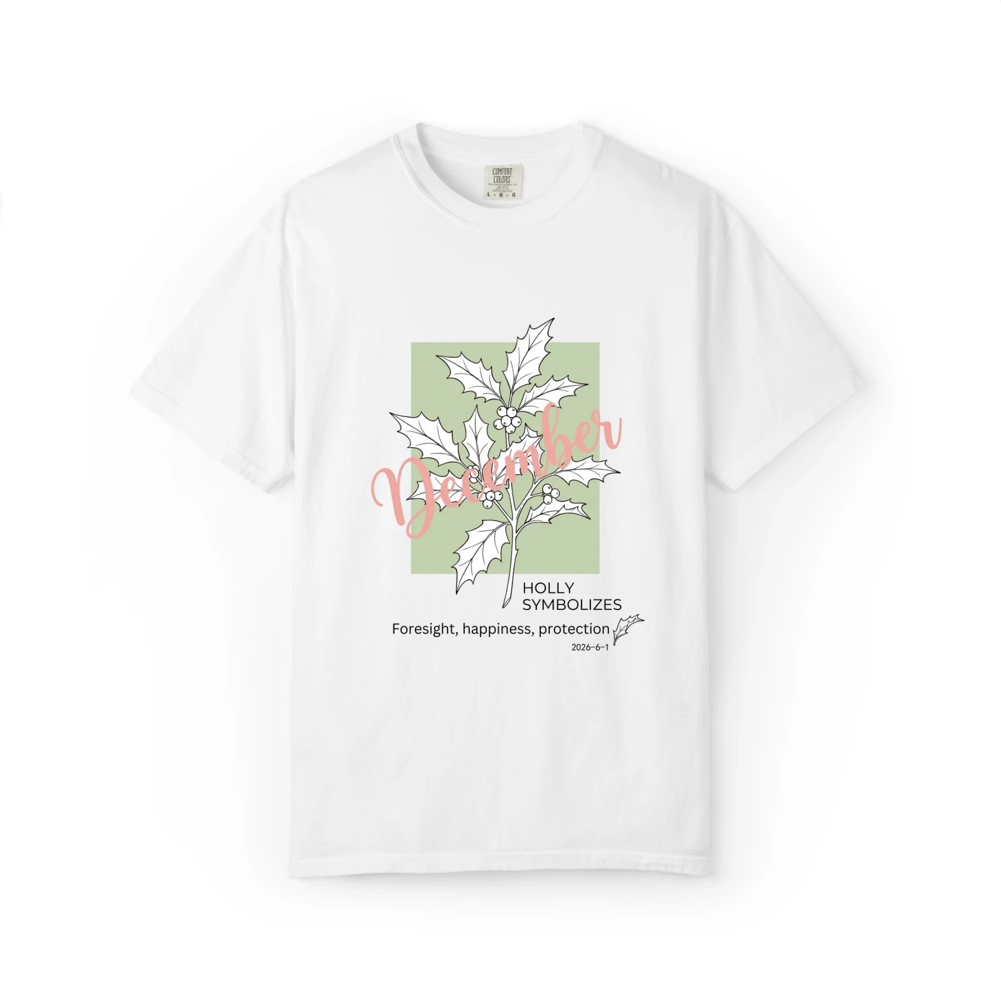 December Birth Flower: Holly Graphic Tee