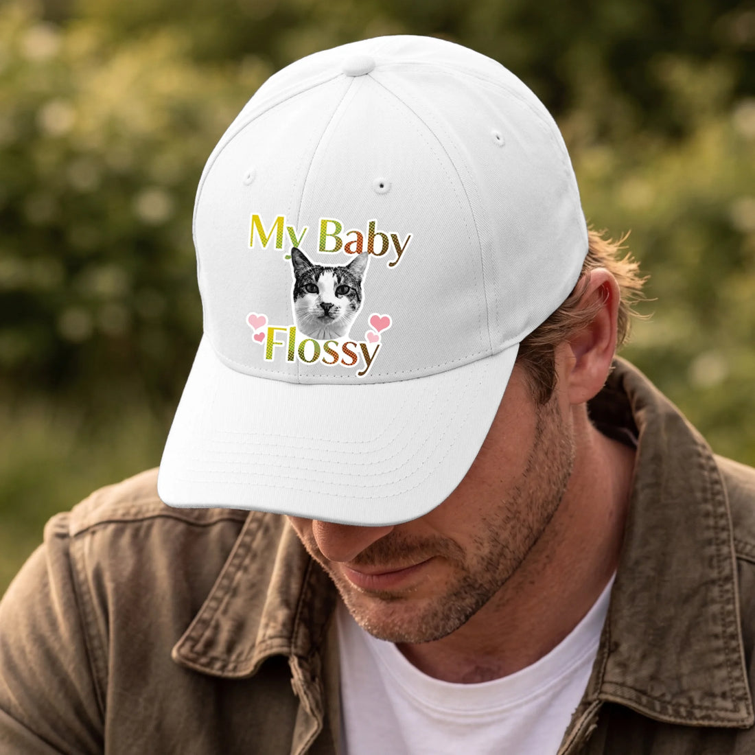 Front, Hat White-D
