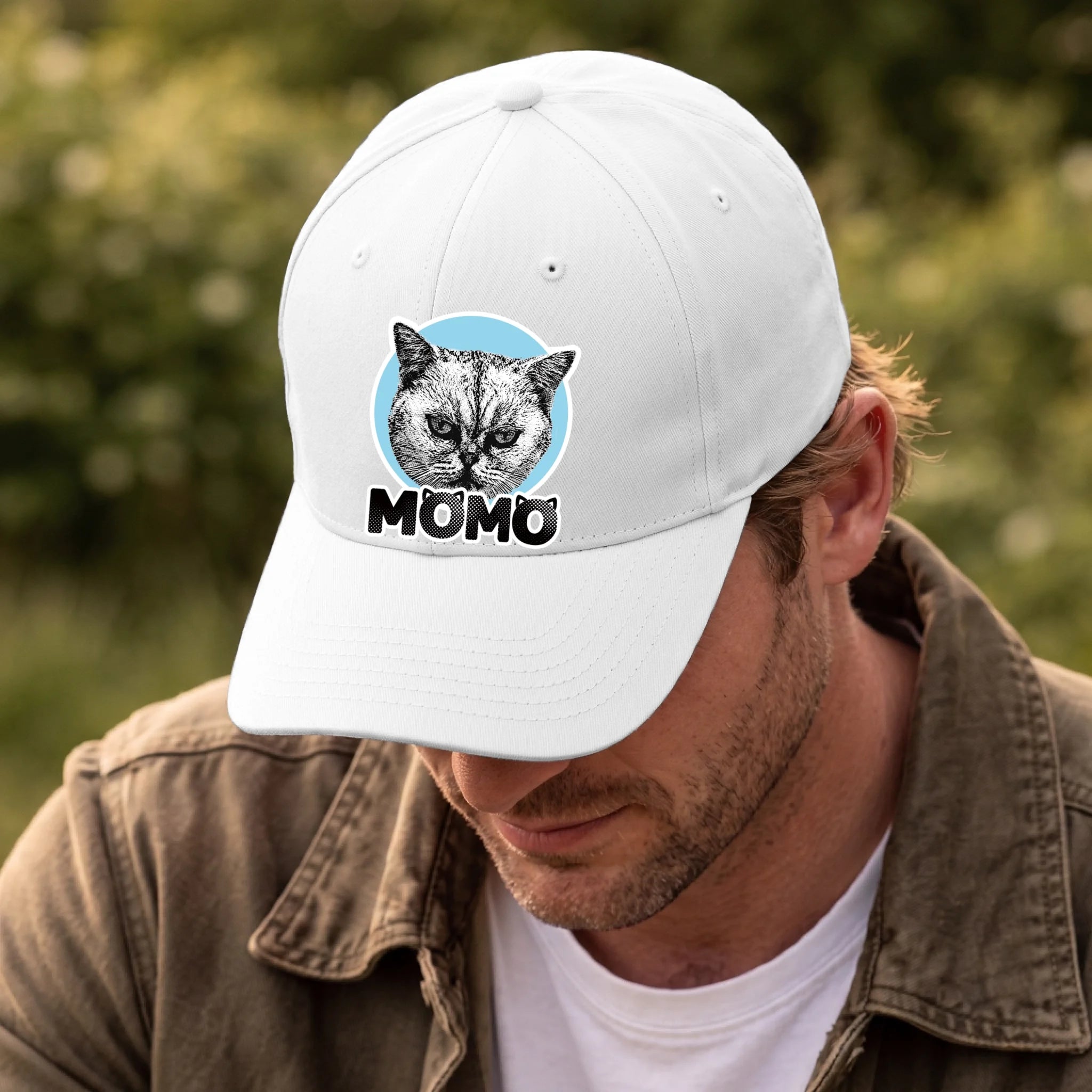 Front, Hat White-D