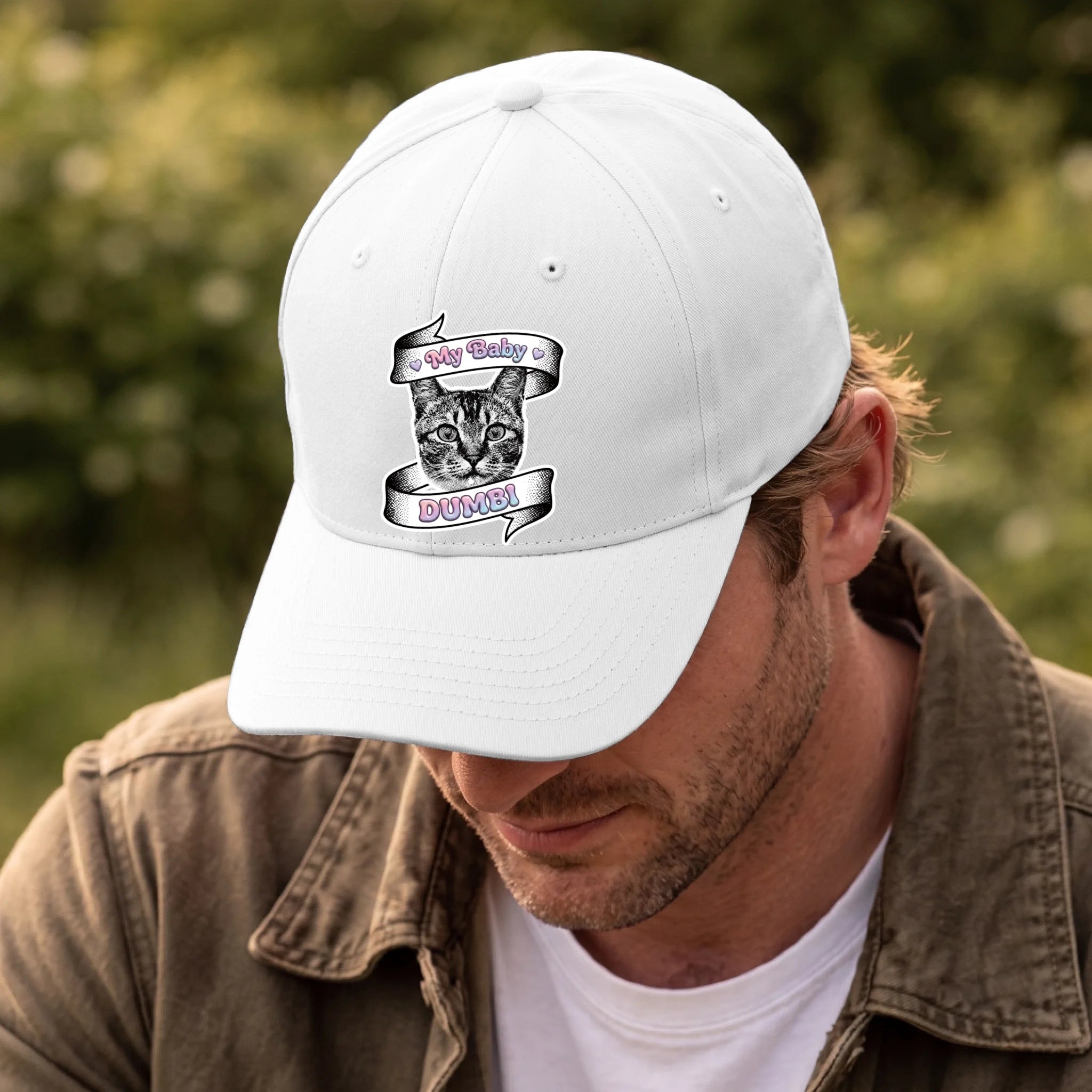Front, Hat White-D