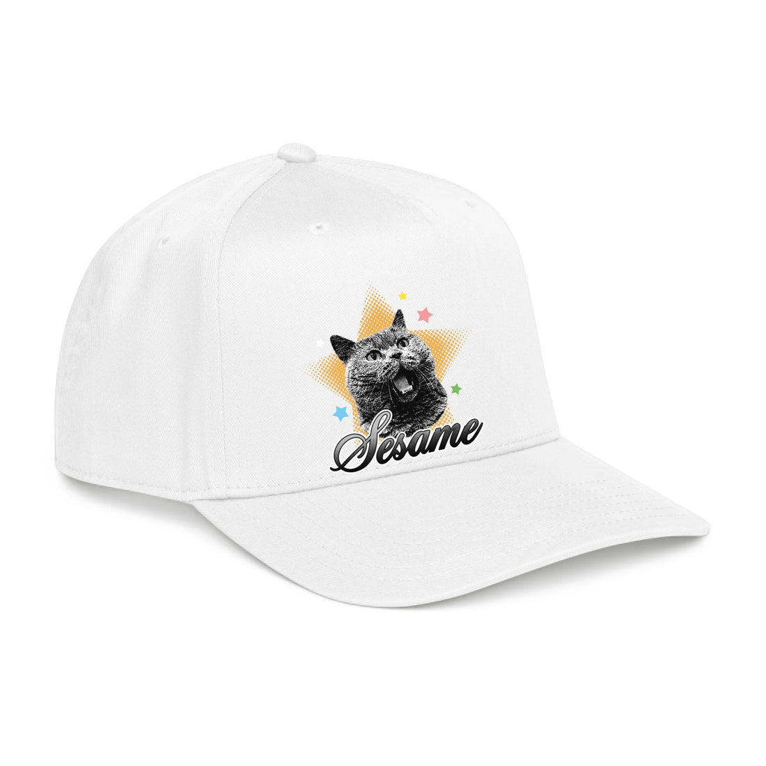 Front, Hat White-C