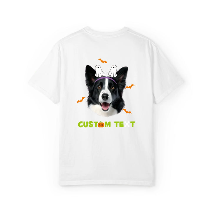 Halloween Ghost Headband Custom Pet T-Shirt