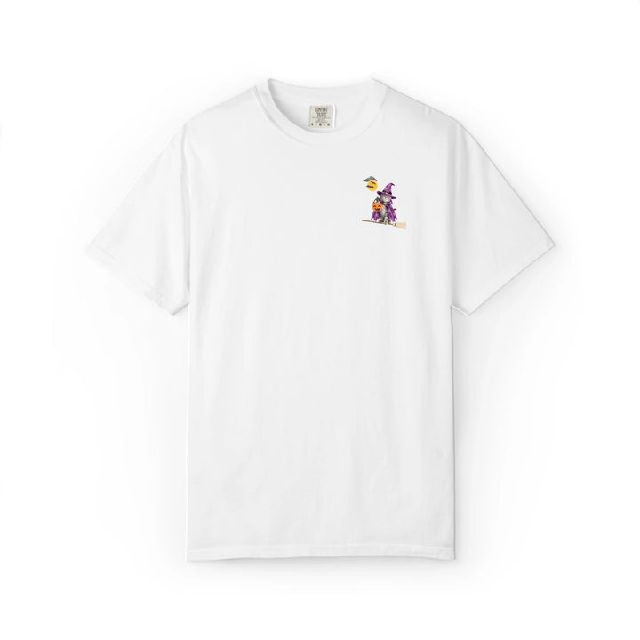 Halloween Purple Witch Hat Custom Pet T-Shirt