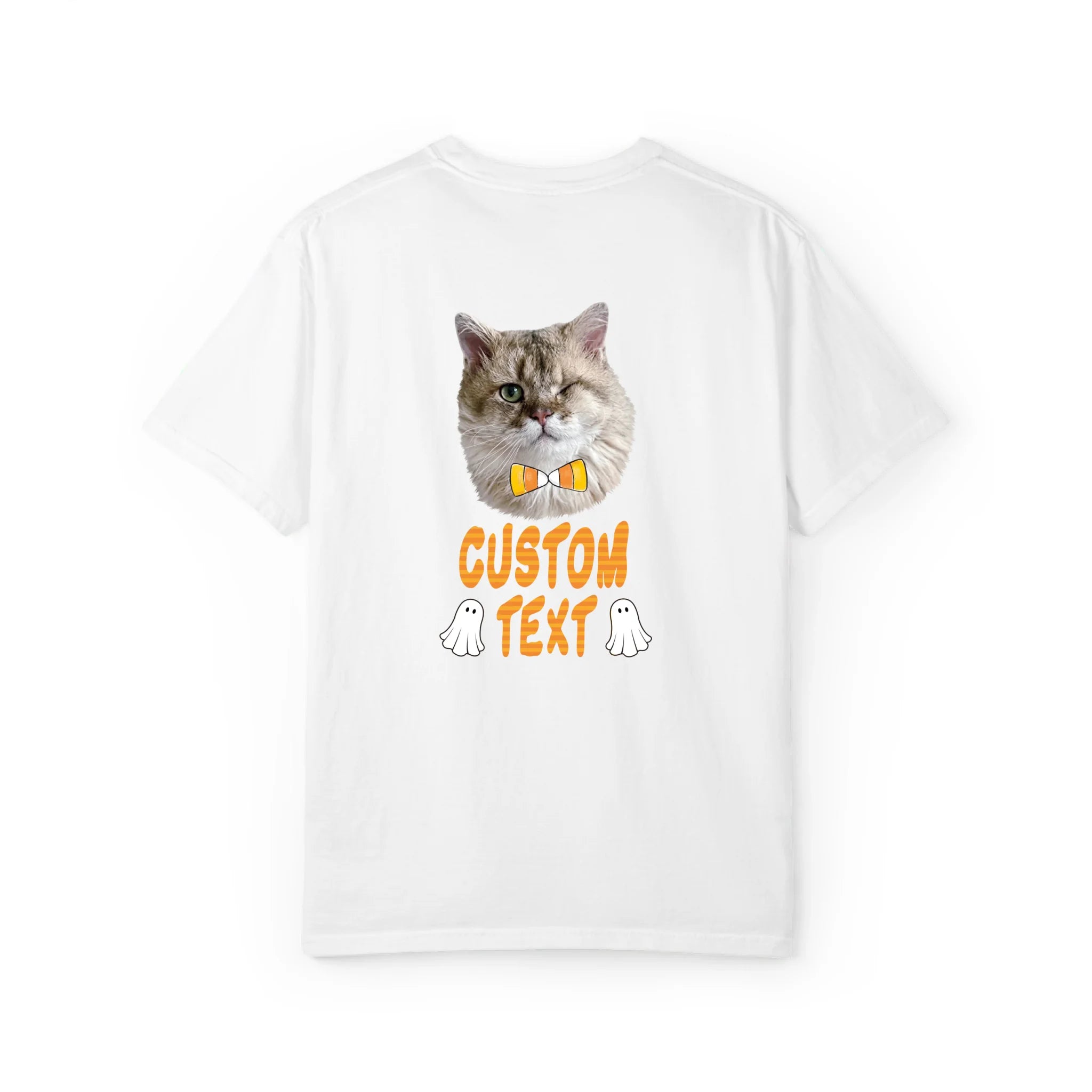 Halloween Candy Corn Bow Custom Pet T-Shirt