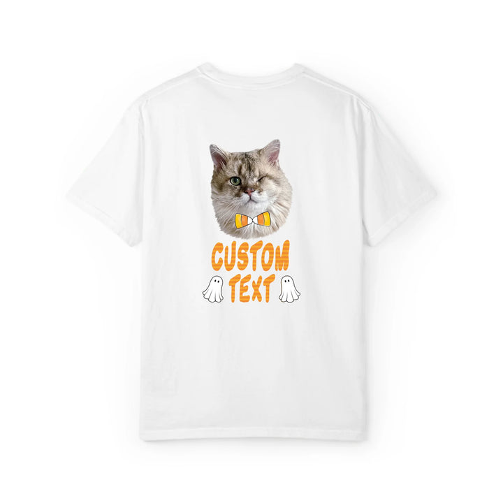 Halloween Candy Corn Bow Custom Pet T-Shirt