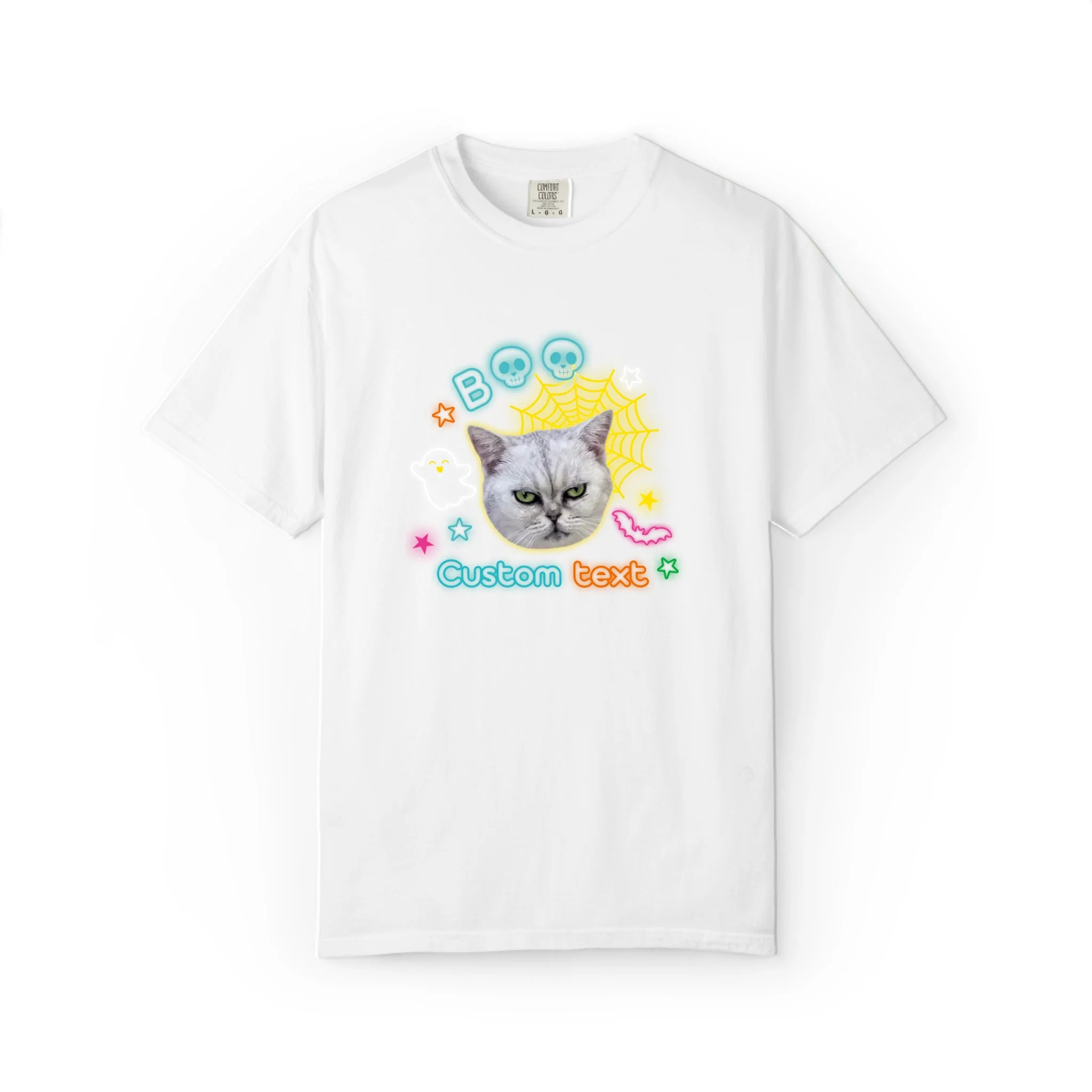 Halloween Neon Glow Custom Pet T-Shirt