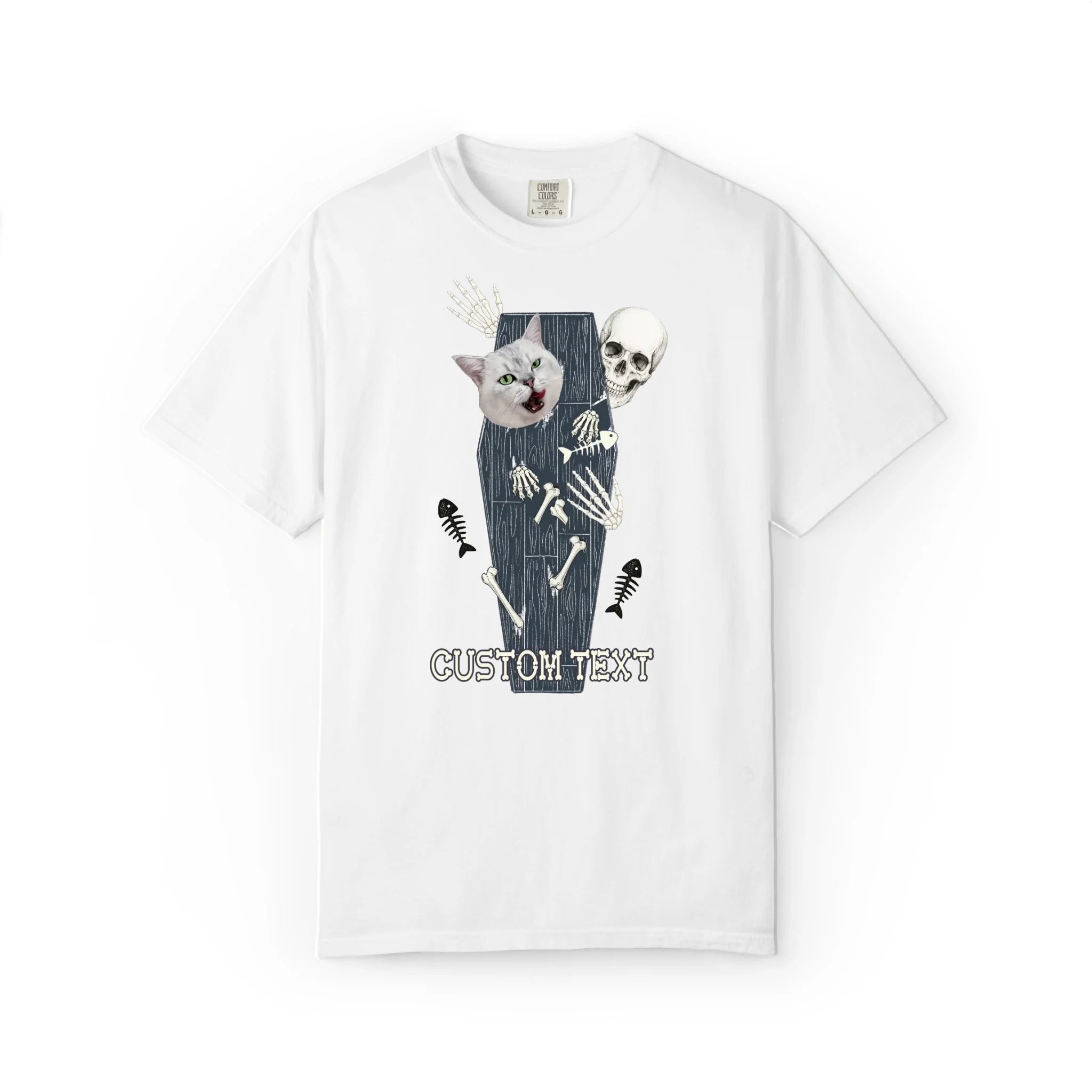 Halloween Coffin Cat Custom T-Shirt