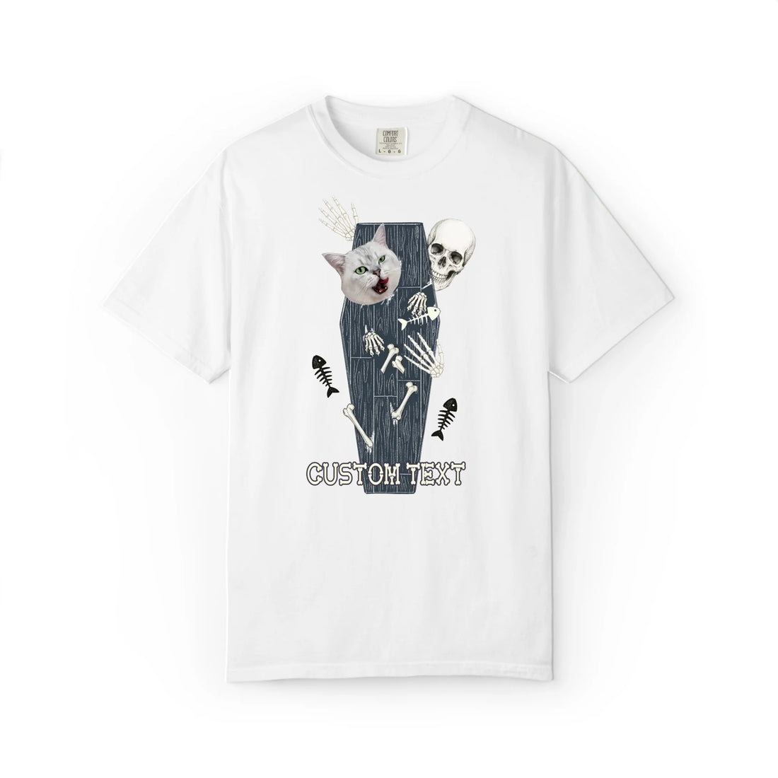 Halloween Coffin Cat Custom T-Shirt