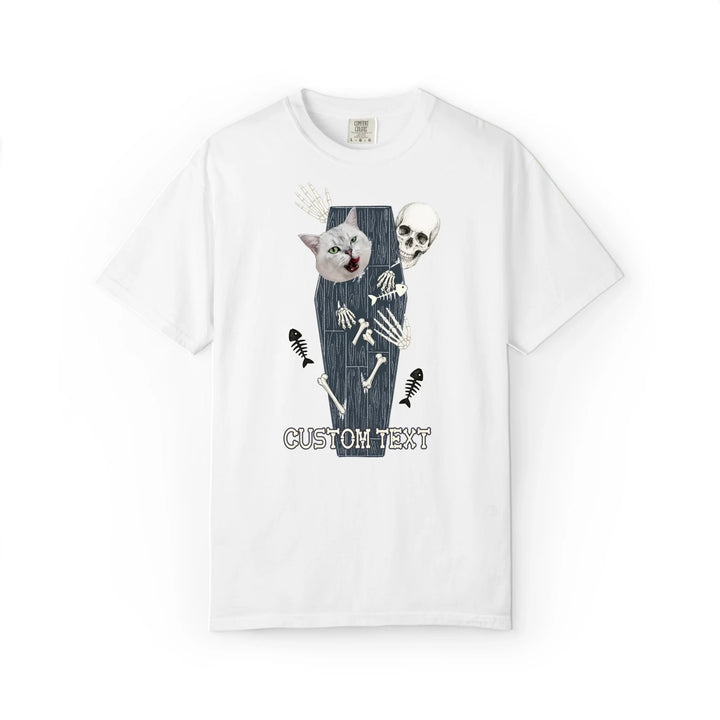 Halloween Coffin Cat Custom T-Shirt