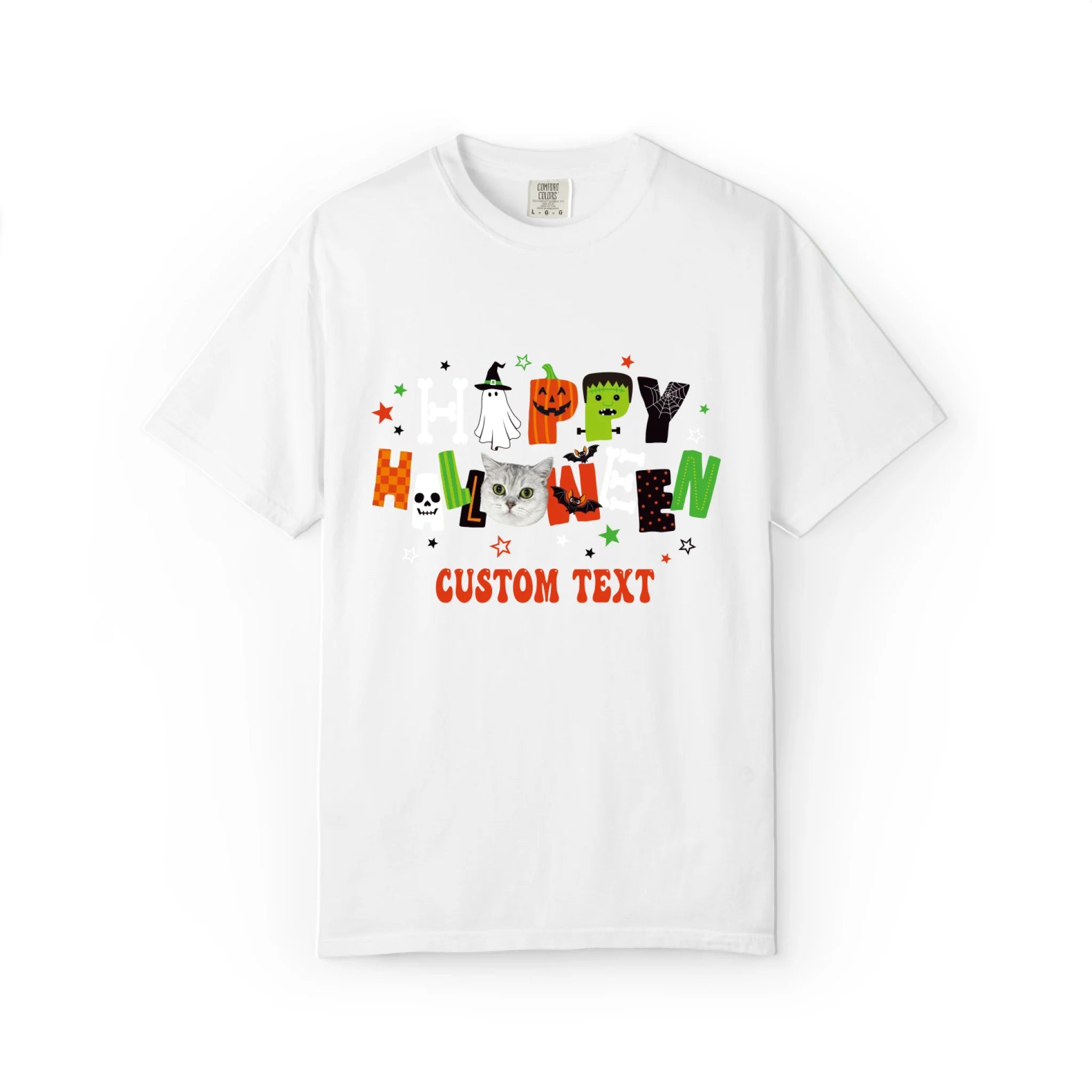 Halloween Block Letters Custom Pet T-Shirt