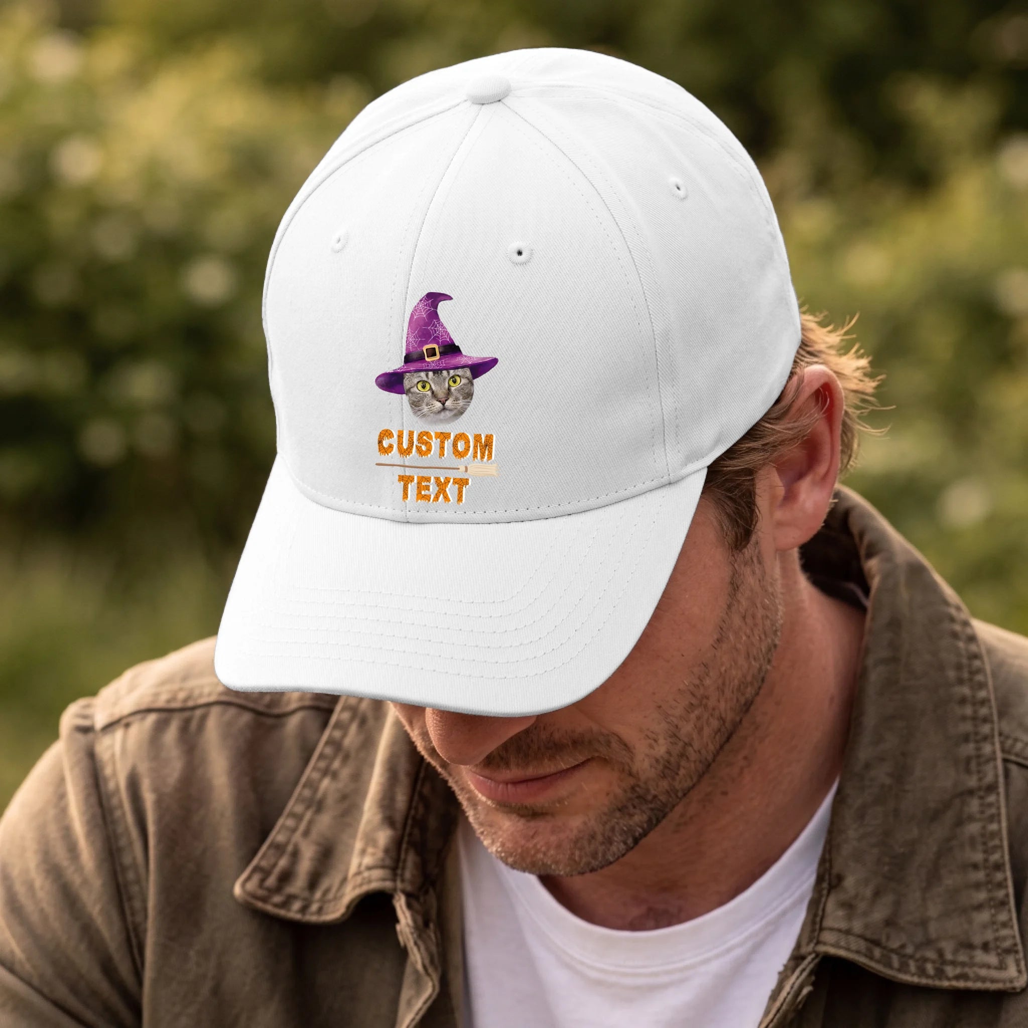 Front, Hat White-D