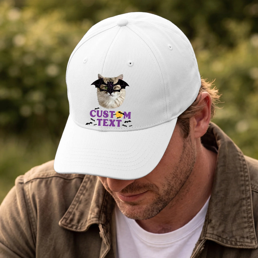 Front, Hat White-D