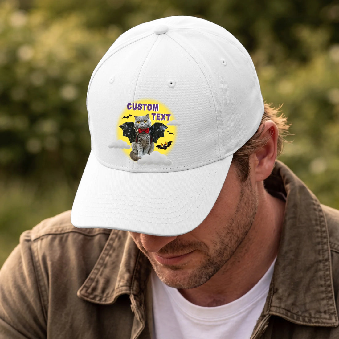 Front, Hat White-D