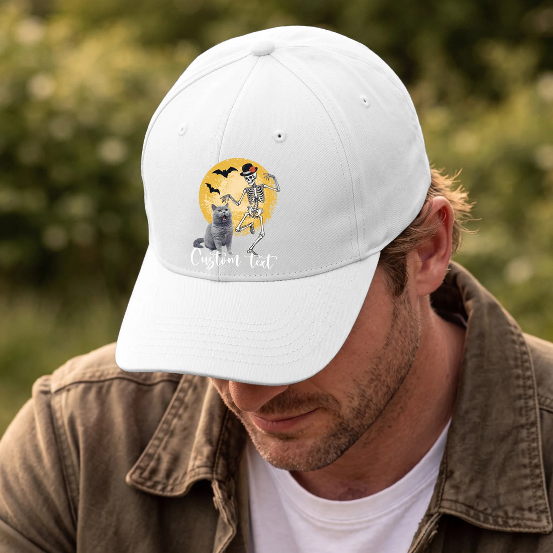 Front, Hat White-D