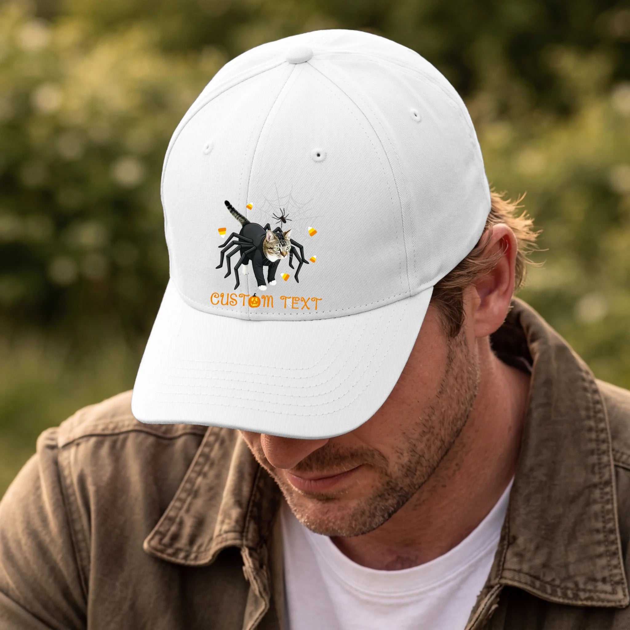 Front, Hat White-D